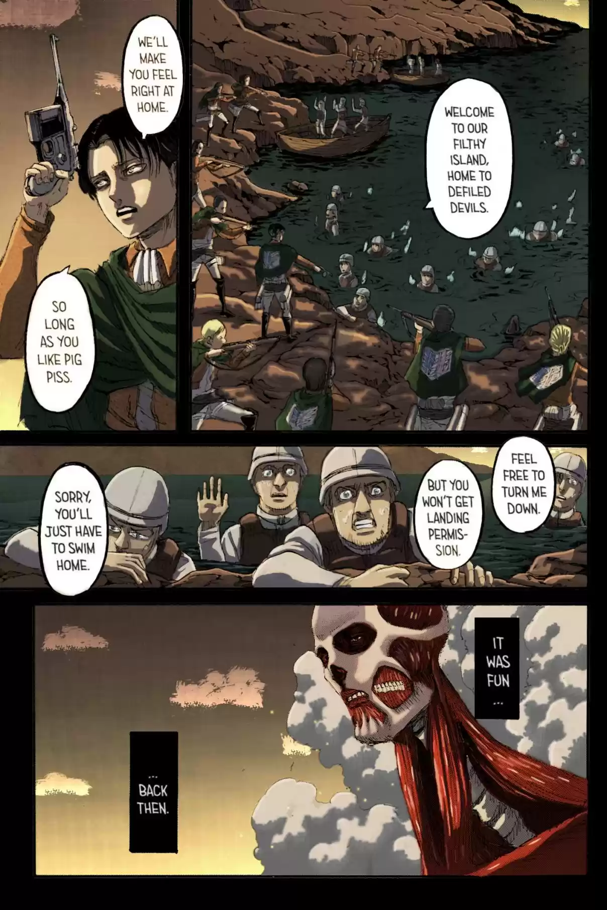Shingeki no Kyojin (fan colored) Vol. 26 Ch. 106 Volunteers