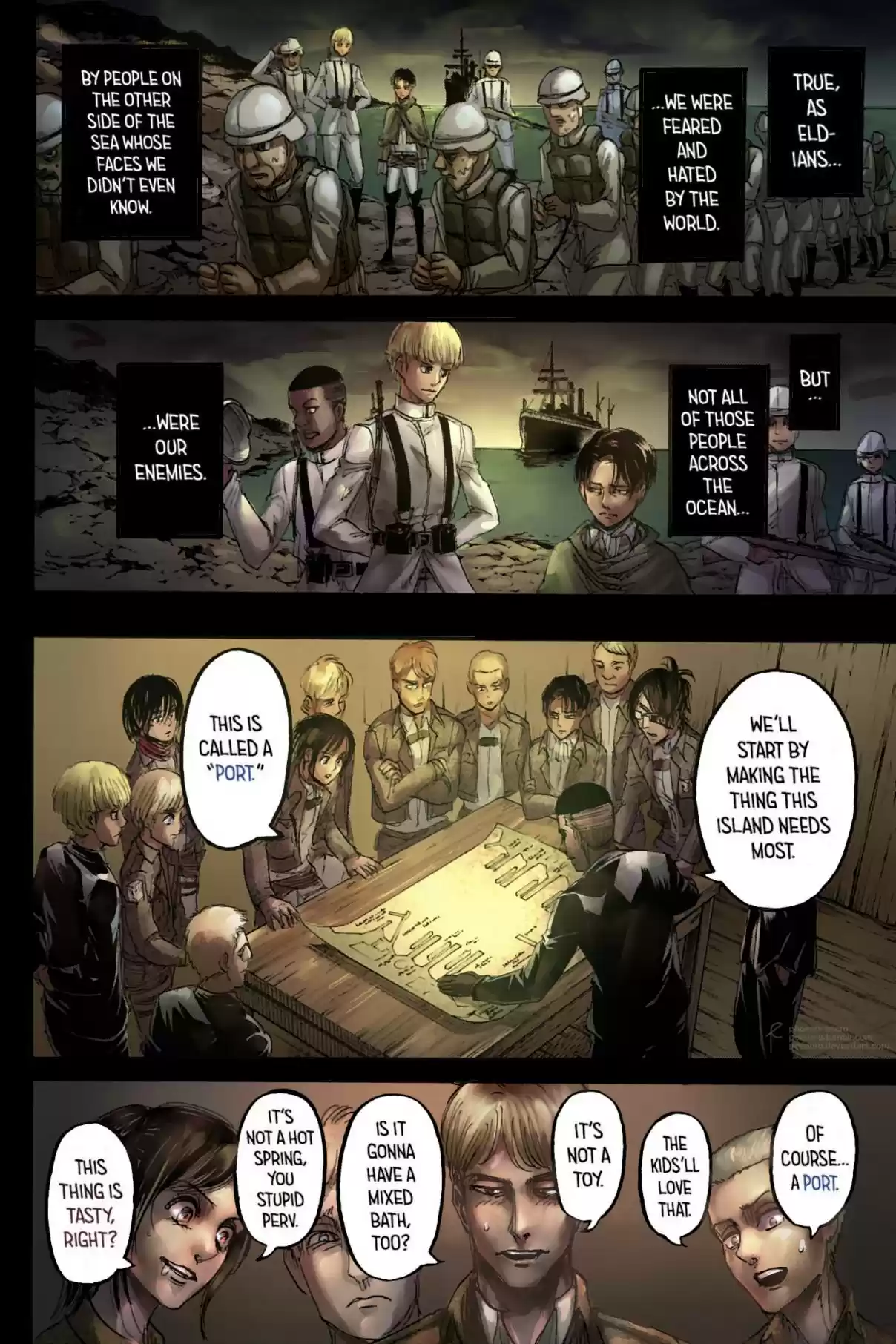 Shingeki no Kyojin (fan colored) Vol. 26 Ch. 106 Volunteers