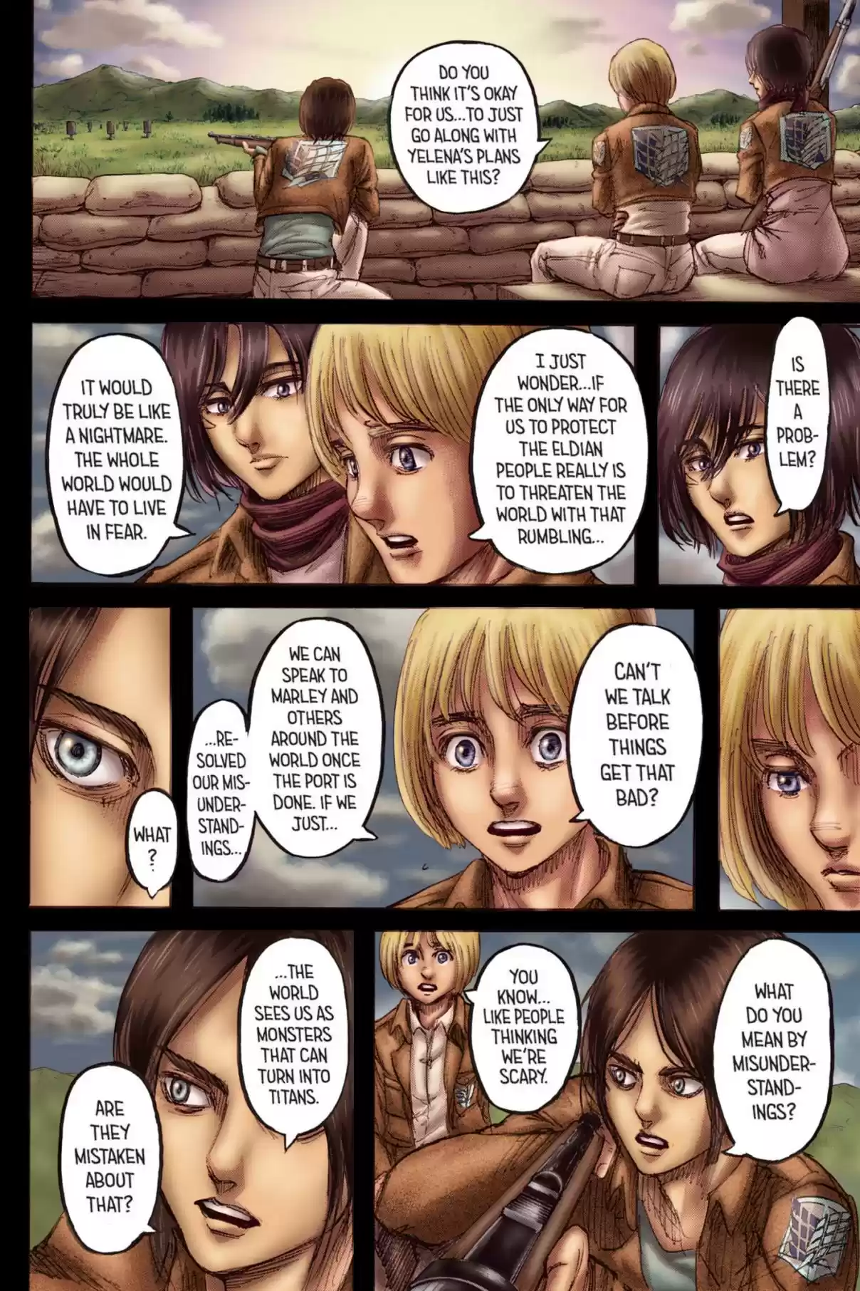 Shingeki no Kyojin (fan colored) Vol. 26 Ch. 106 Volunteers
