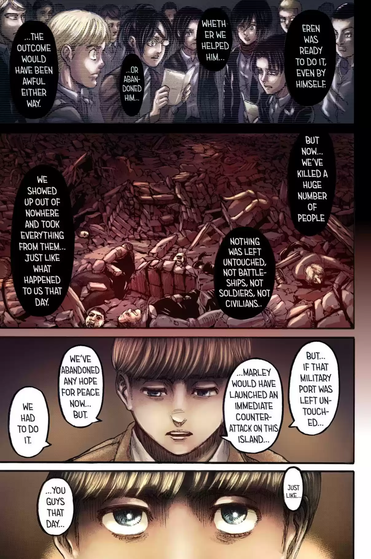 Shingeki no Kyojin (fan colored) Vol. 26 Ch. 106 Volunteers