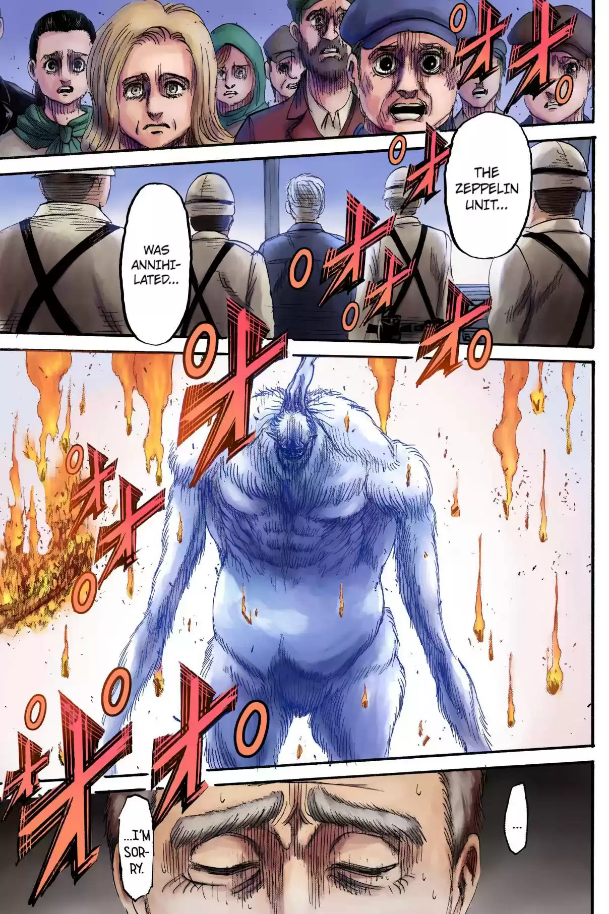 Shingeki no Kyojin (Fan Colored) Vol. 34 Ch. 134 In the Depths of Despair