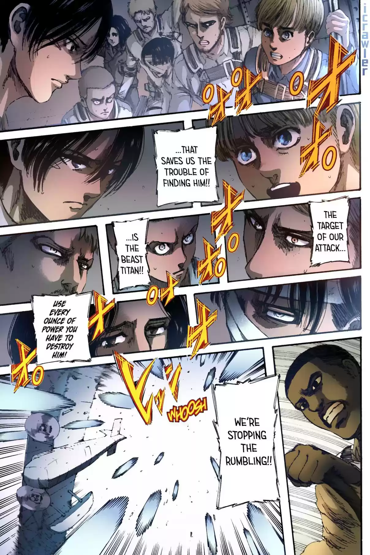 Shingeki no Kyojin (Fan Colored) Vol. 34 Ch. 134 In the Depths of Despair