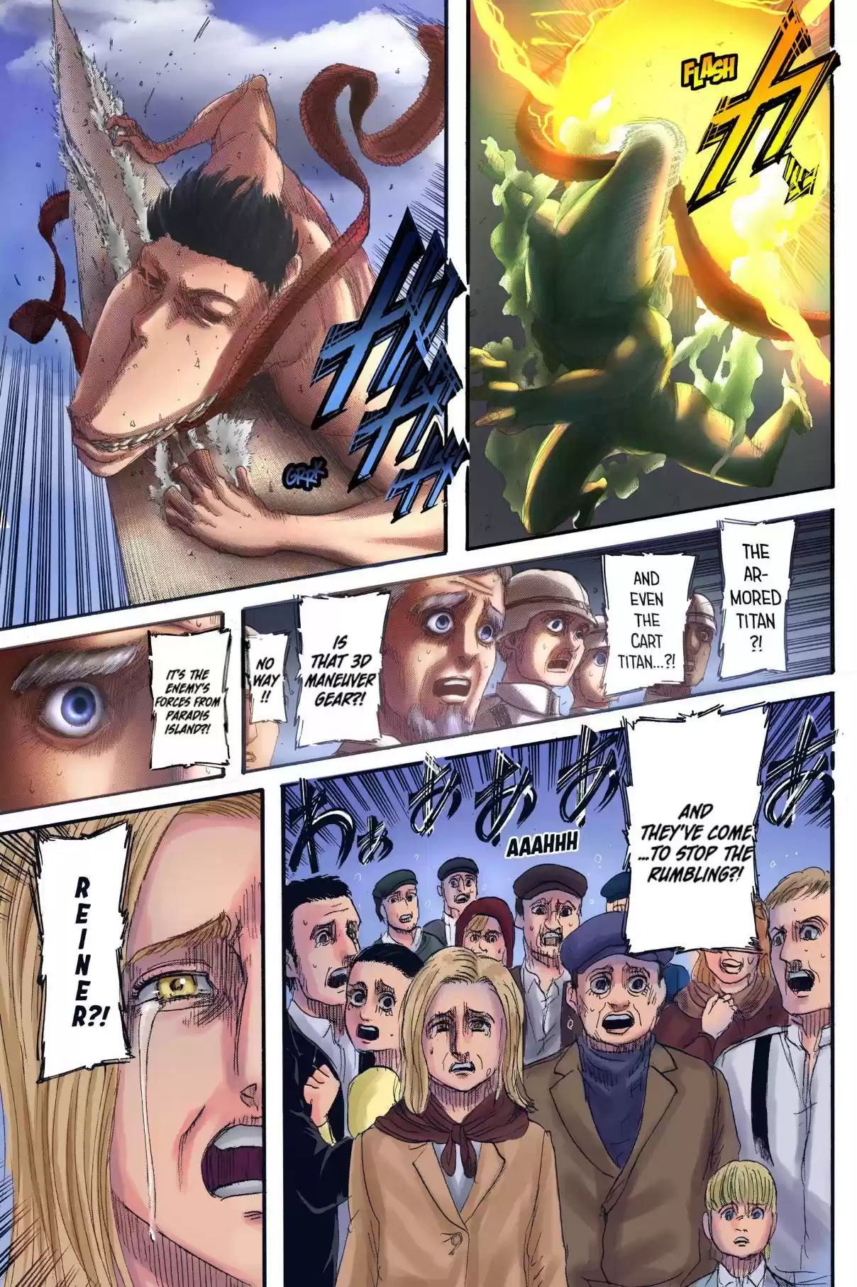 Shingeki no Kyojin (Fan Colored) Vol. 34 Ch. 134 In the Depths of Despair
