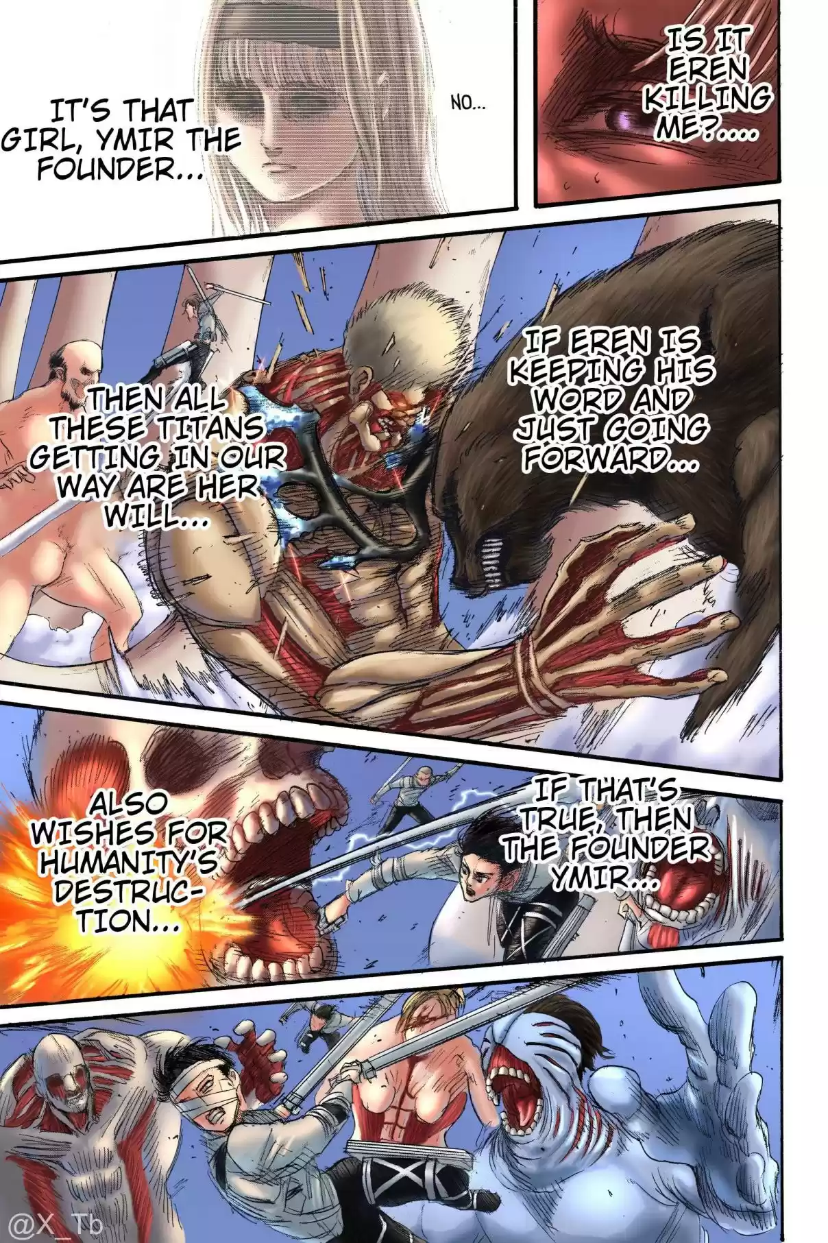 Shingeki no Kyojin (Fan Colored) Vol. 34 Ch. 135 Battle Of Heaven And Earth