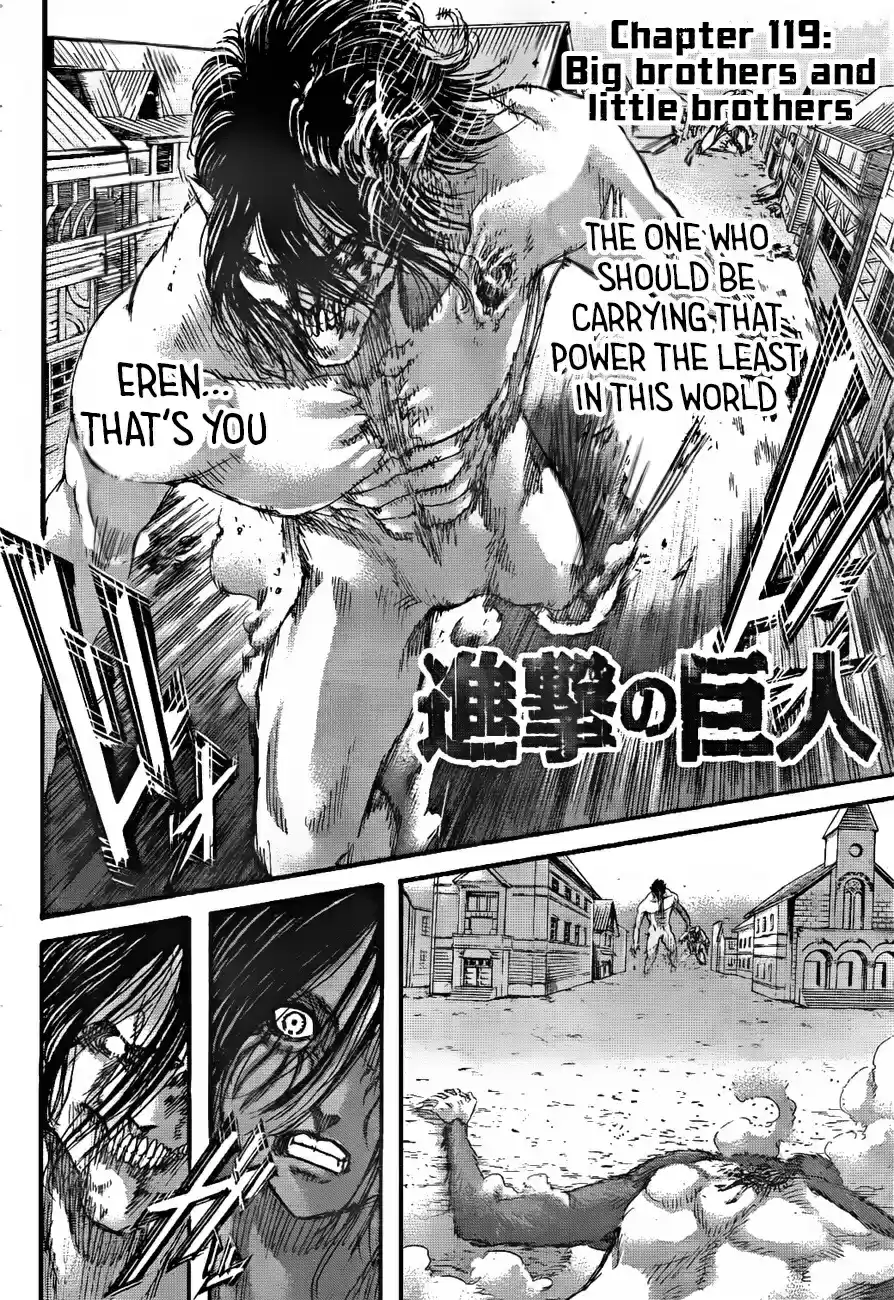 Shingeki no Kyojin Vol. 30 Ch. 119 Big Brothers and Little Brothers