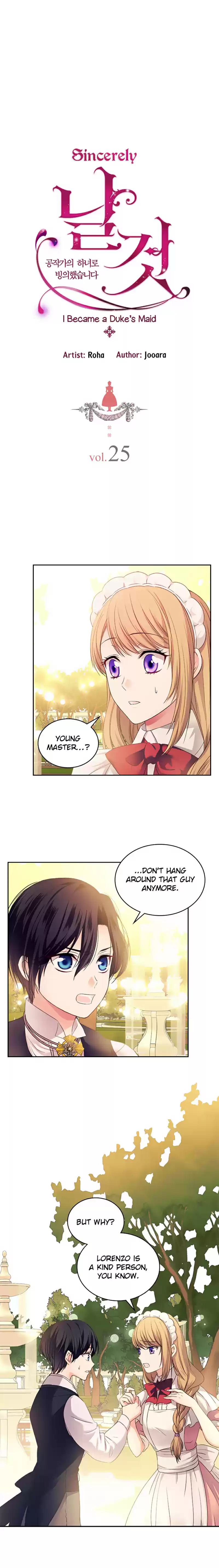 Sincerely: I Became a Duke's Maid Ch. 25