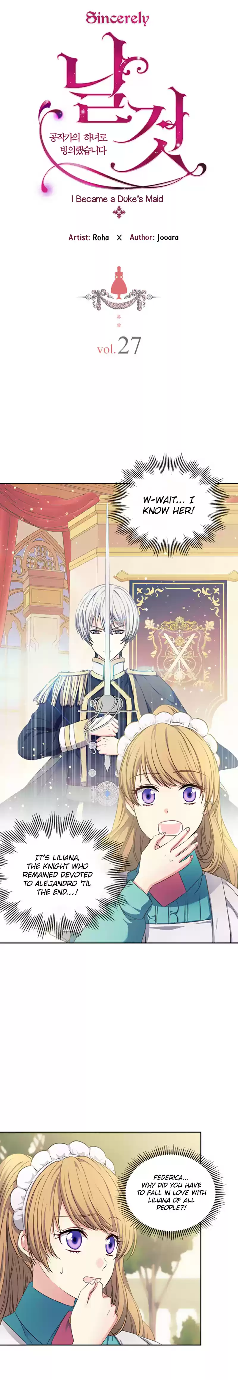 Sincerely: I Became a Duke's Maid Ch. 27