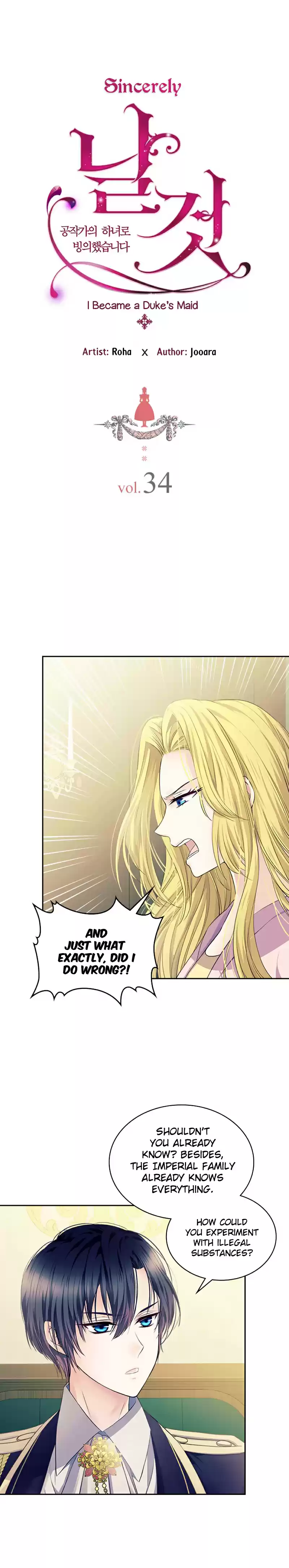 Sincerely: I Became a Duke's Maid Ch. 34