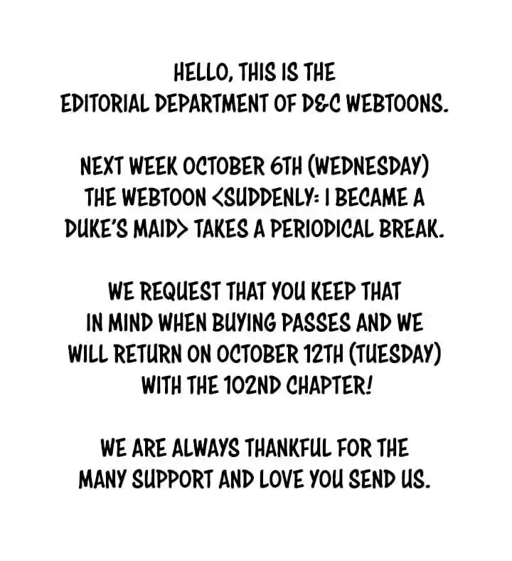 Sincerely: I Became A Duke's Maid Chapter 101