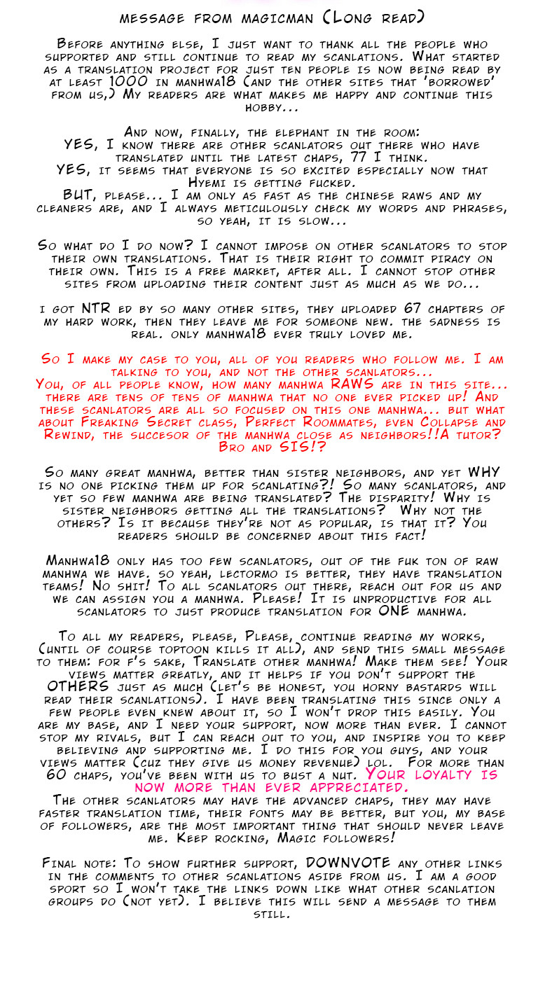 Sister Neighbors Chapter 71