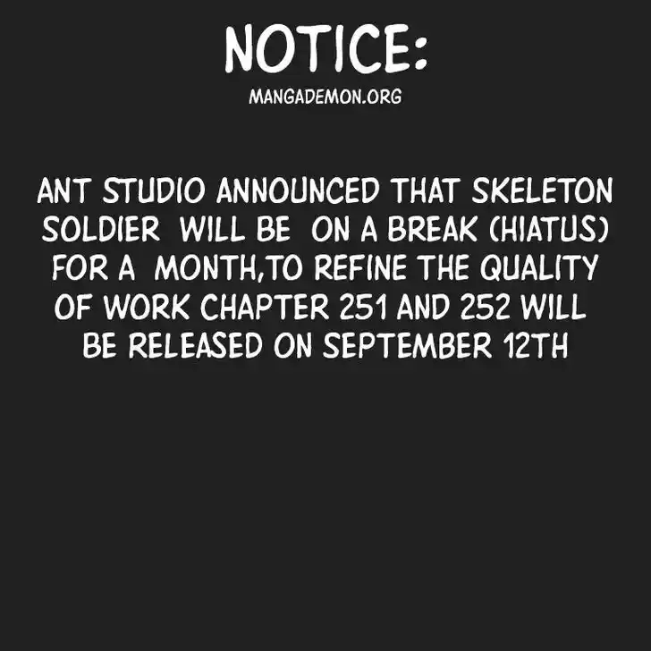 Skeleton Soldier Couldn't Protect the Dungeon Ch.250.5