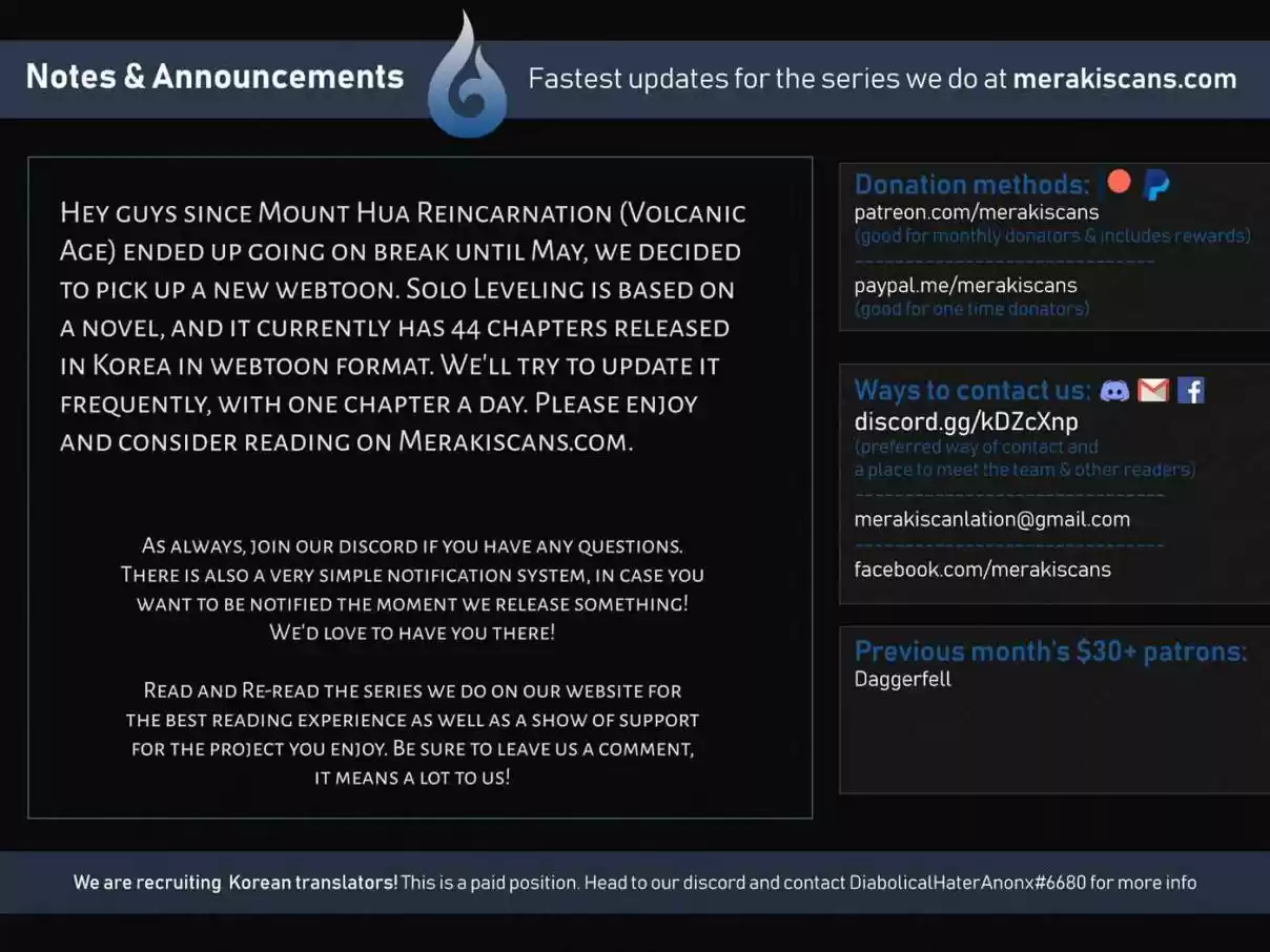 Solo Leveling Ch. 0 Prologue