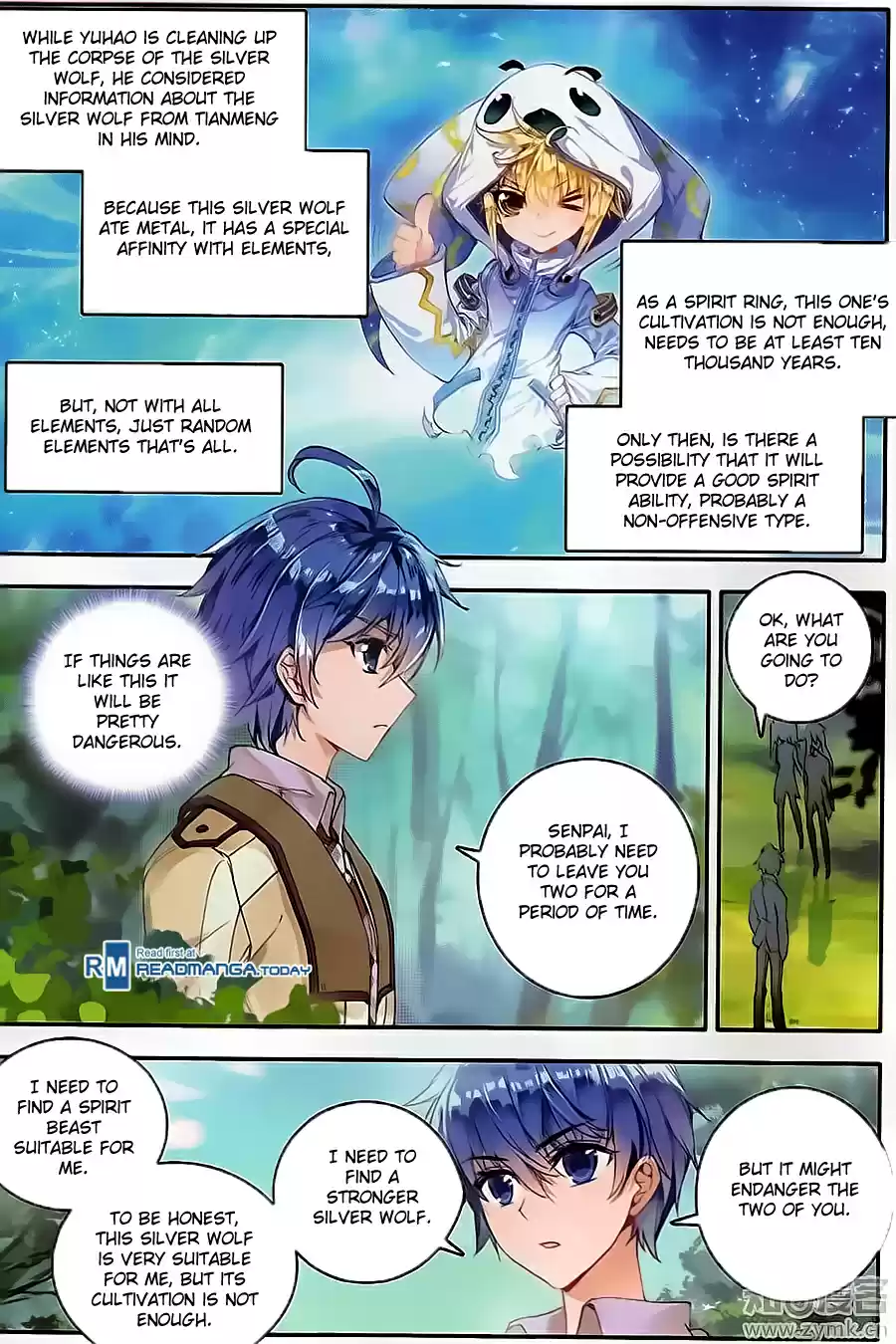 Soul Land II The Peerless Tang Sect Ch. 125 Elemental Silver Wolf