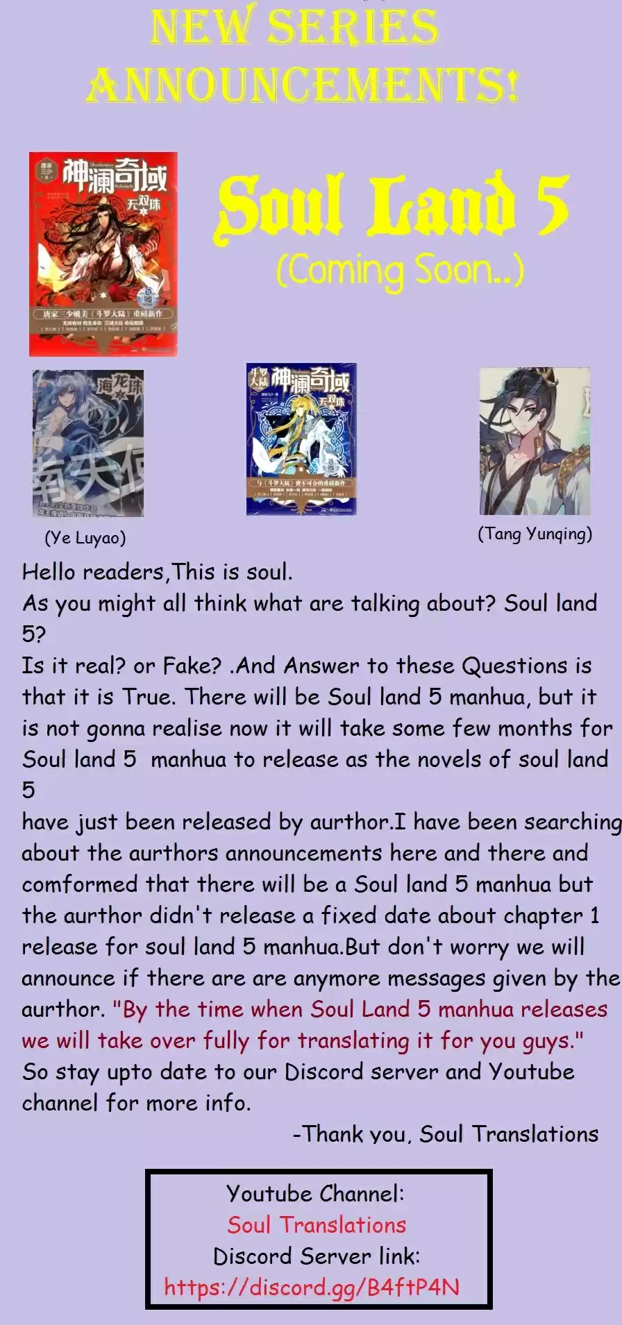 Soul Land II The Peerless Tang Sect Ch. 219 Absolutly Strong fusion 2