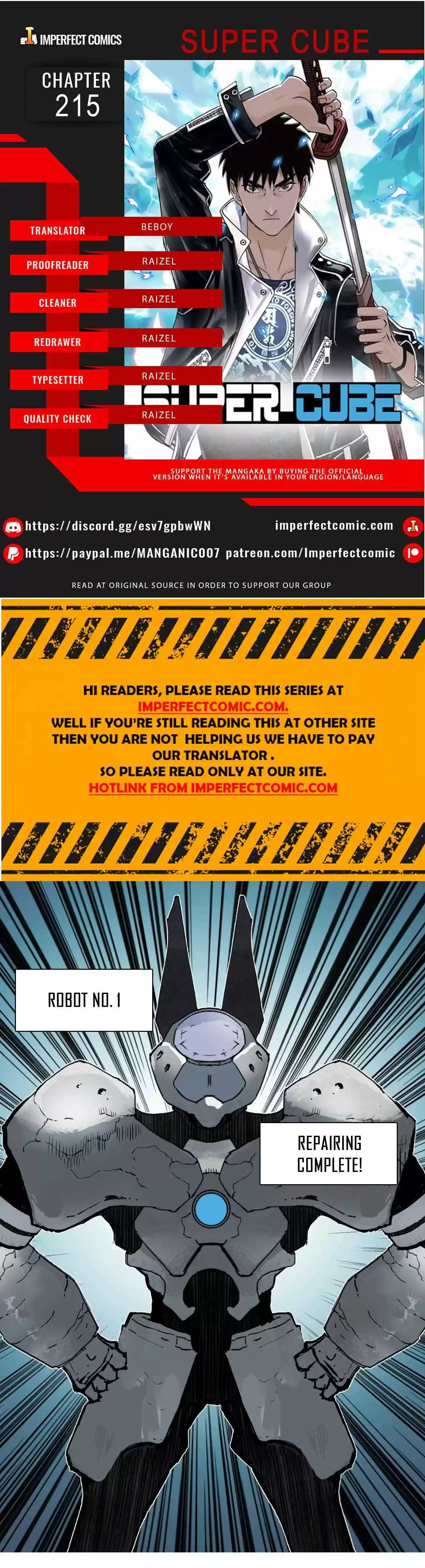 Super Cube Chapter 215