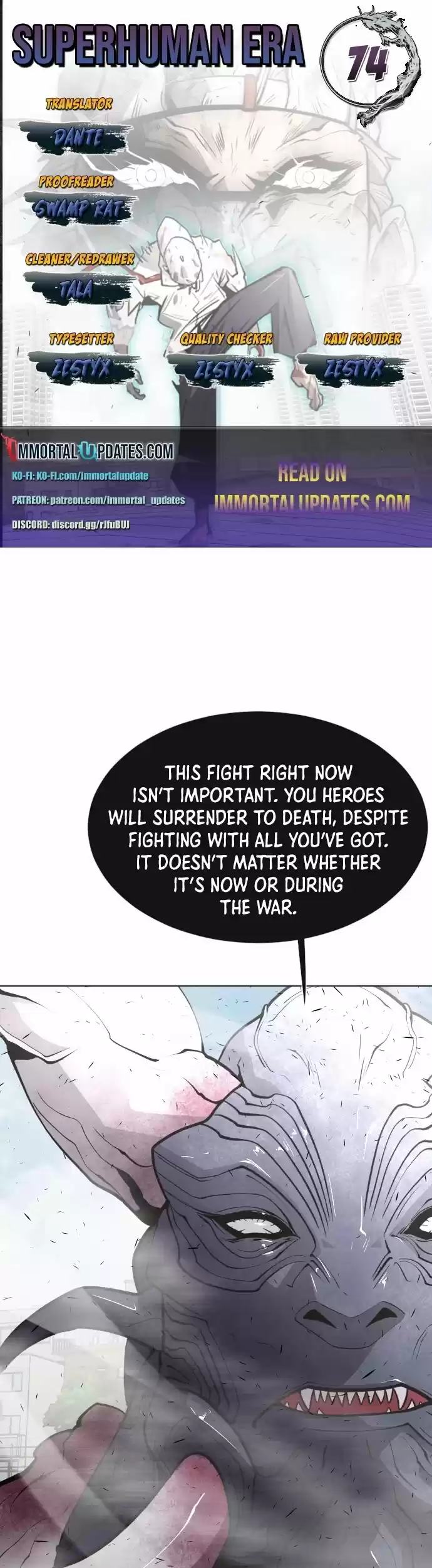 Superhuman Era Chapter 74