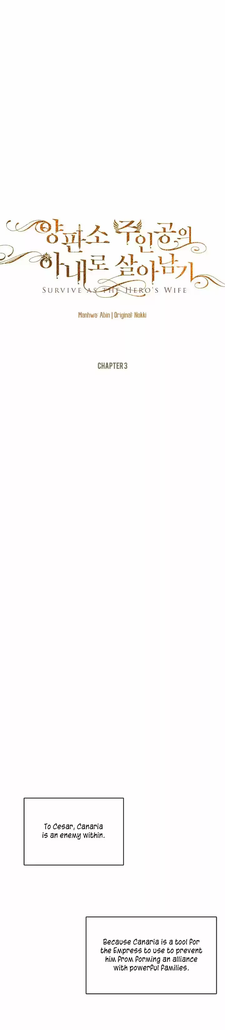 Survive as the Hero's Wife Ch. 3