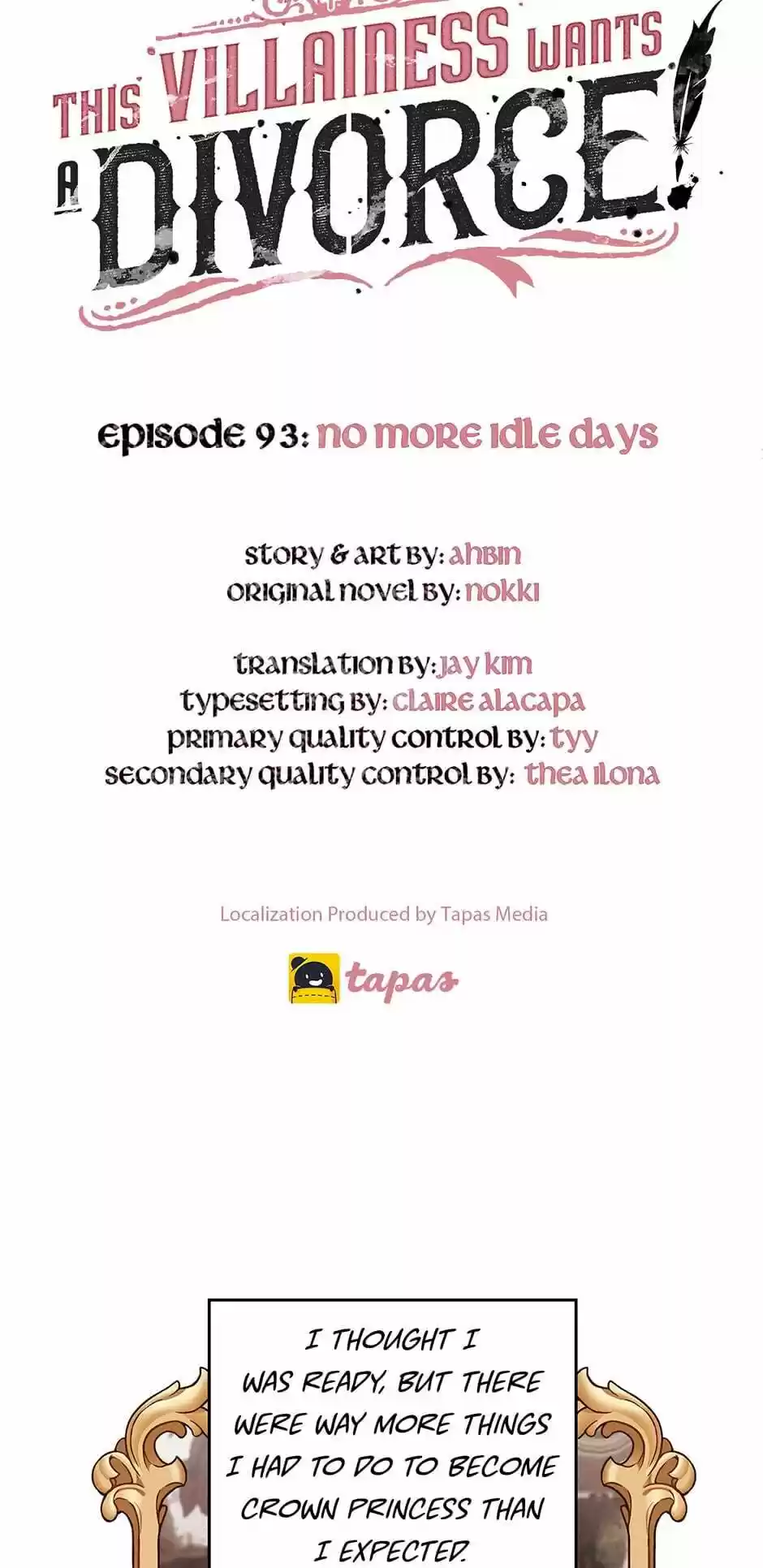 Survive As The Hero's Wife Chapter 93 : No More Idle Days