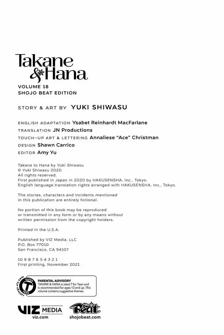 Takane to Hana Vol.18 Ch.101