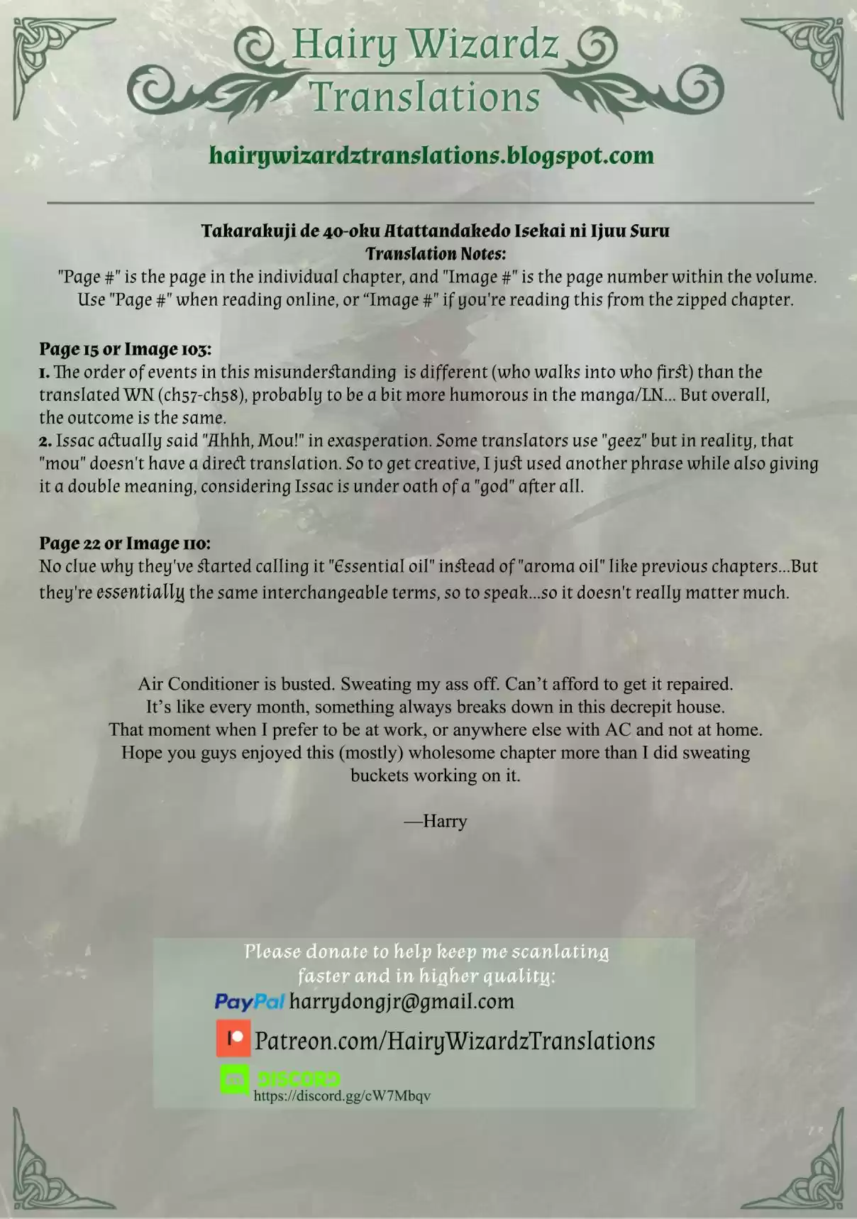 Takarakuji de 40 oku Atattandakedo Isekai ni Ijuu Suru Vol. 3 Ch. 14 Efficacy of Food