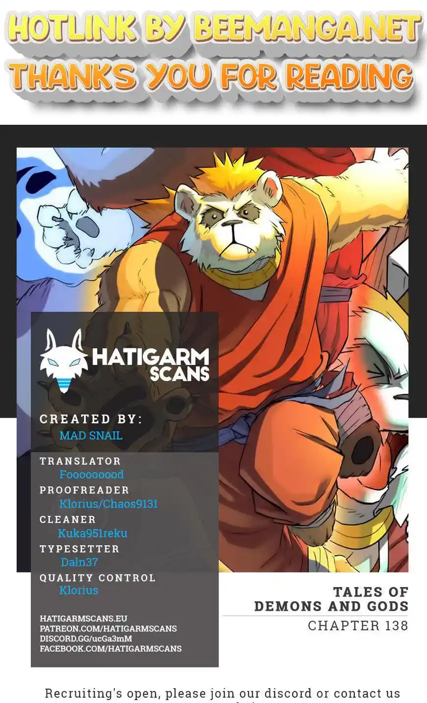 Tales of Demons and Gods Manhua Chapter 138