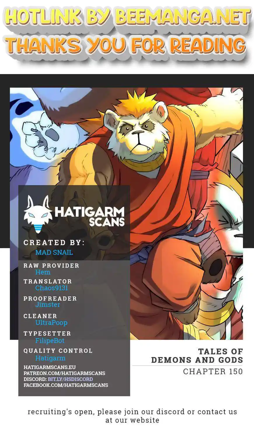 Tales of Demons and Gods Manhua Chapter 150