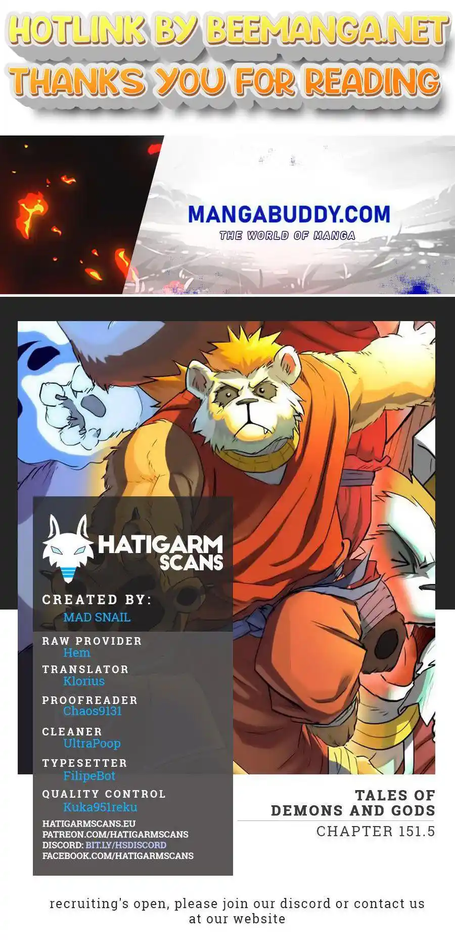 Tales of Demons and Gods Manhua Chapter 151