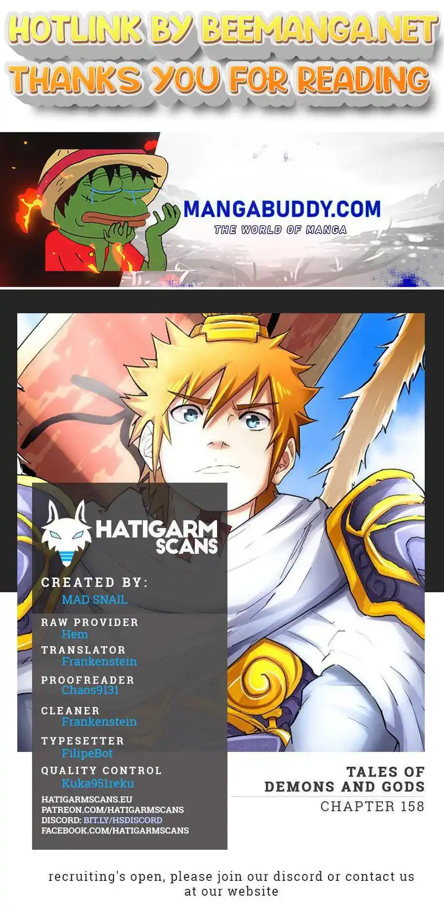 Tales of Demons and Gods Manhua Chapter 158