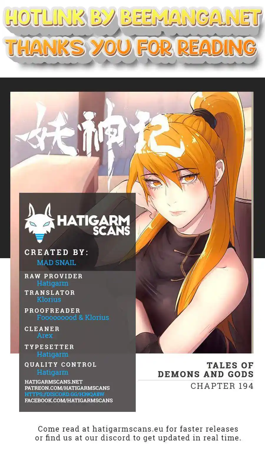 Tales of Demons and Gods Manhua Chapter 194