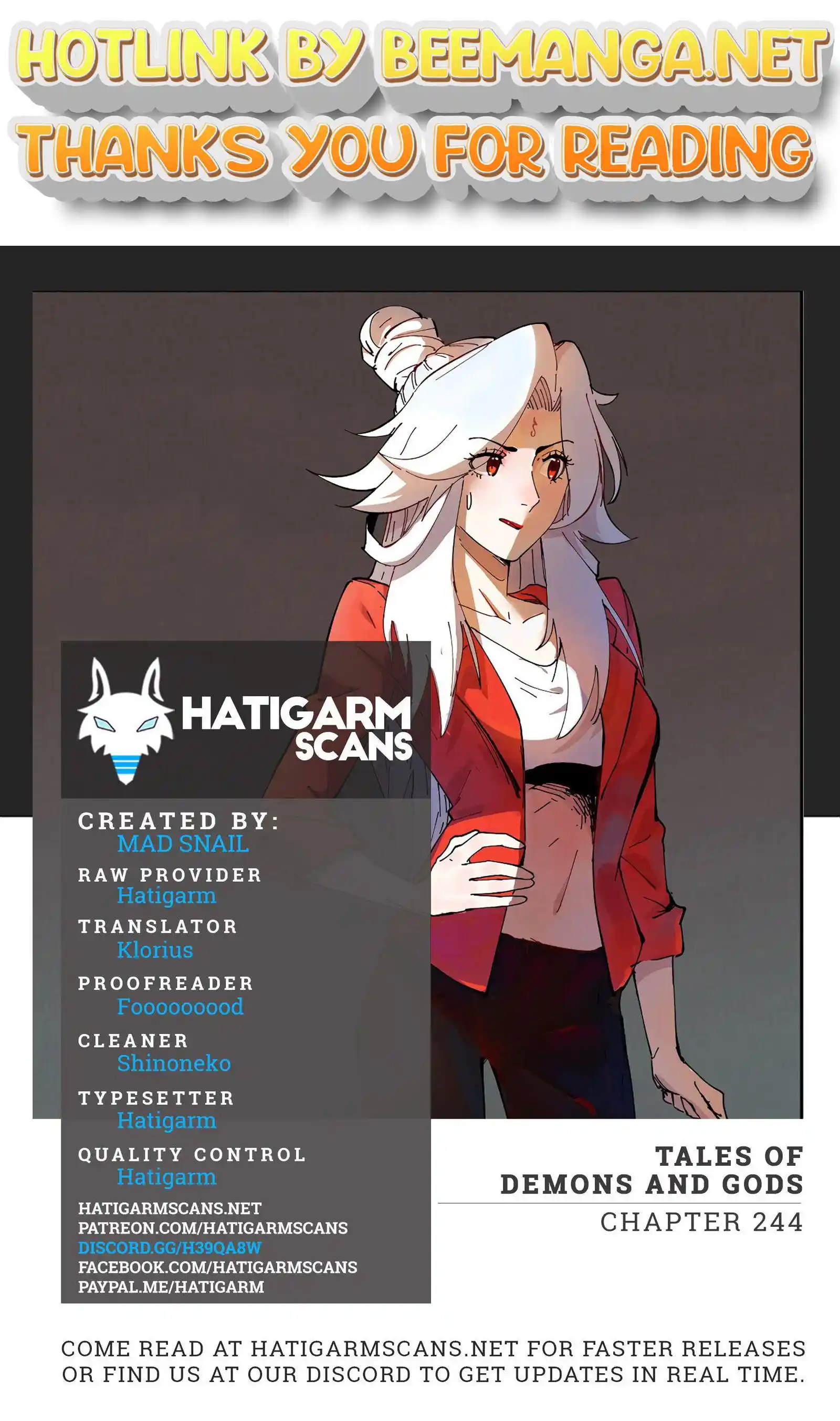 Tales of Demons and Gods Manhua Chapter 244