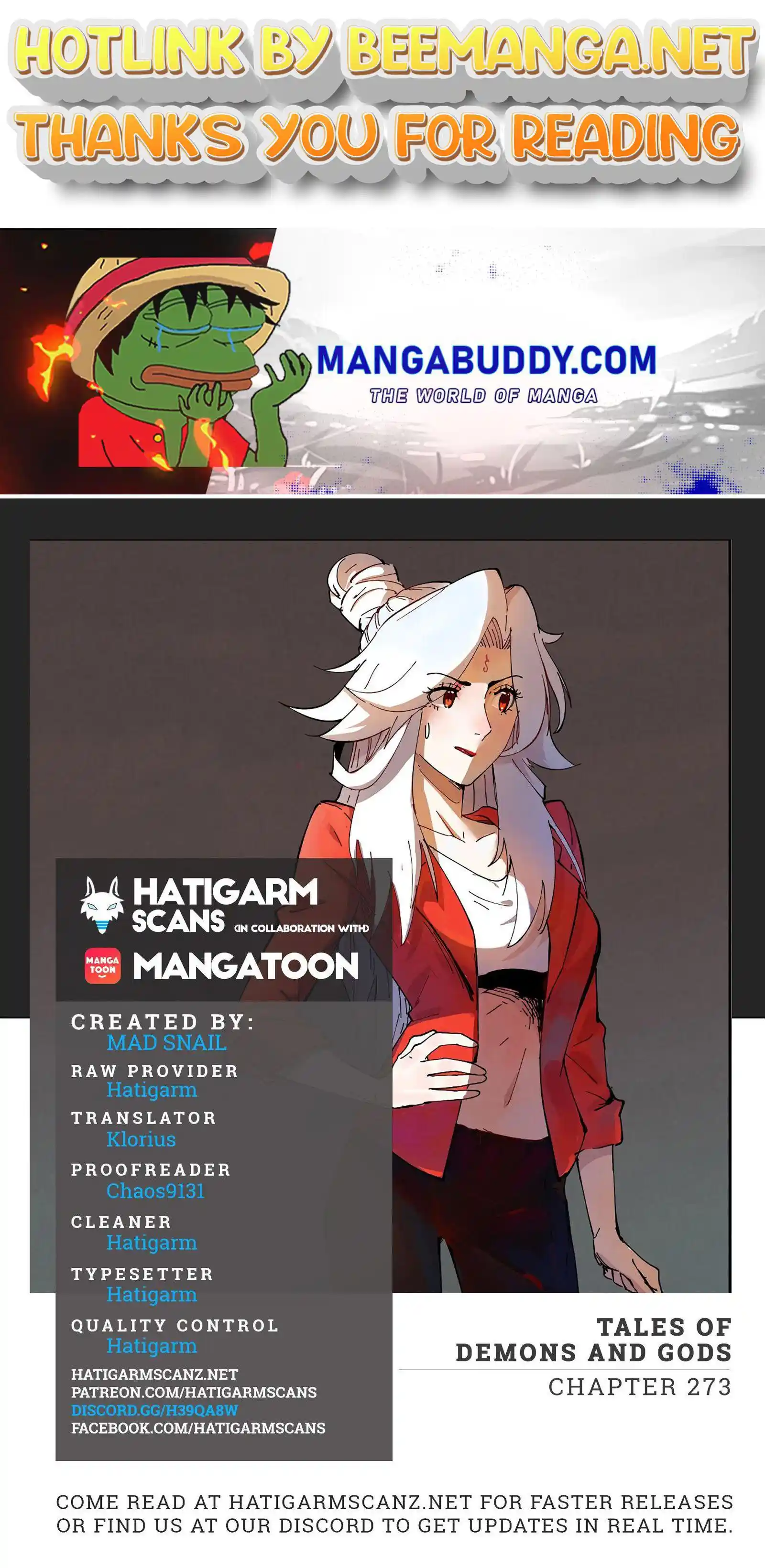 Tales of Demons and Gods Manhua Chapter 273