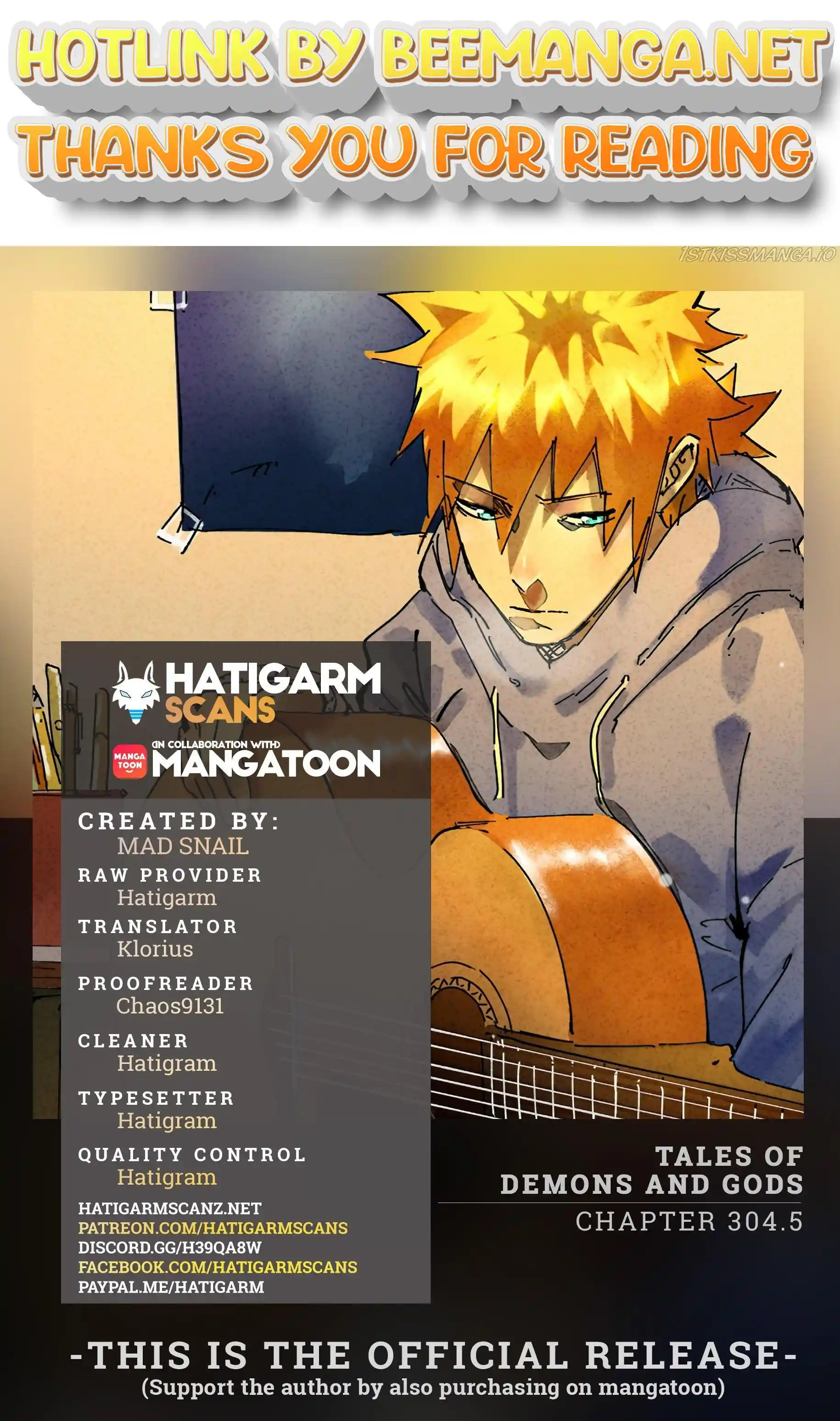 Tales of Demons and Gods Manhua Chapter 304.5