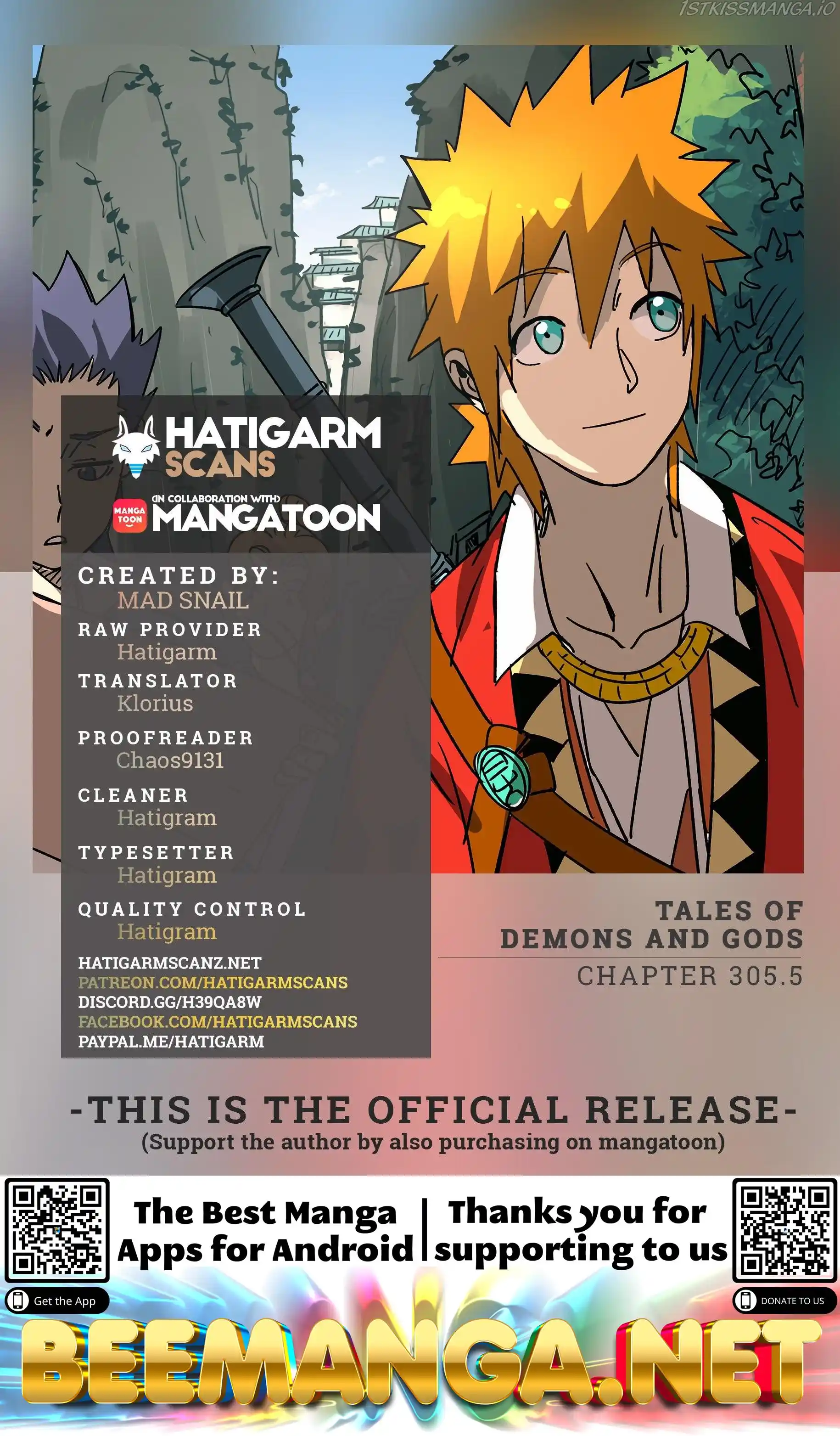 Tales of Demons and Gods Manhua Chapter 305.5