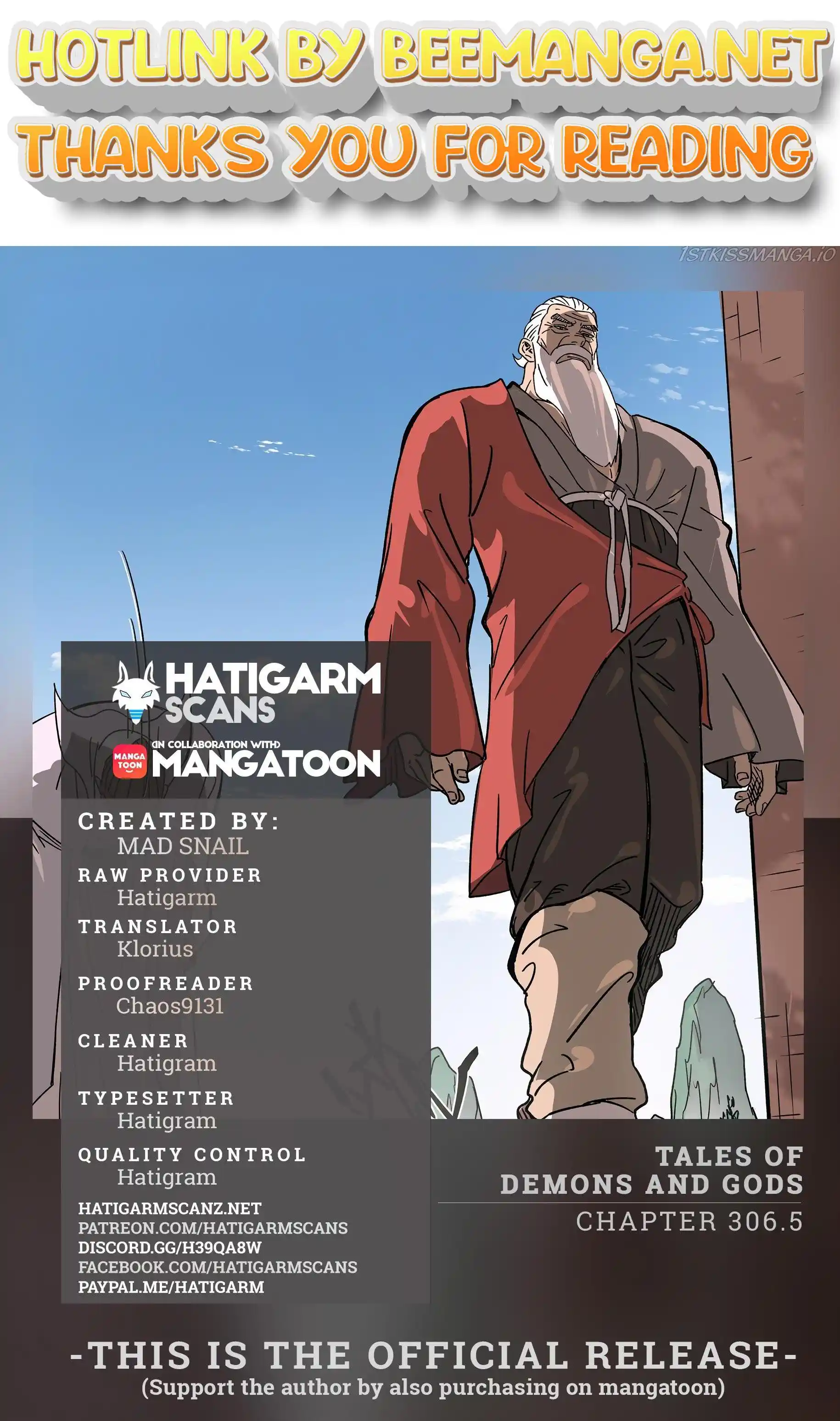 Tales of Demons and Gods Manhua Chapter 306.5