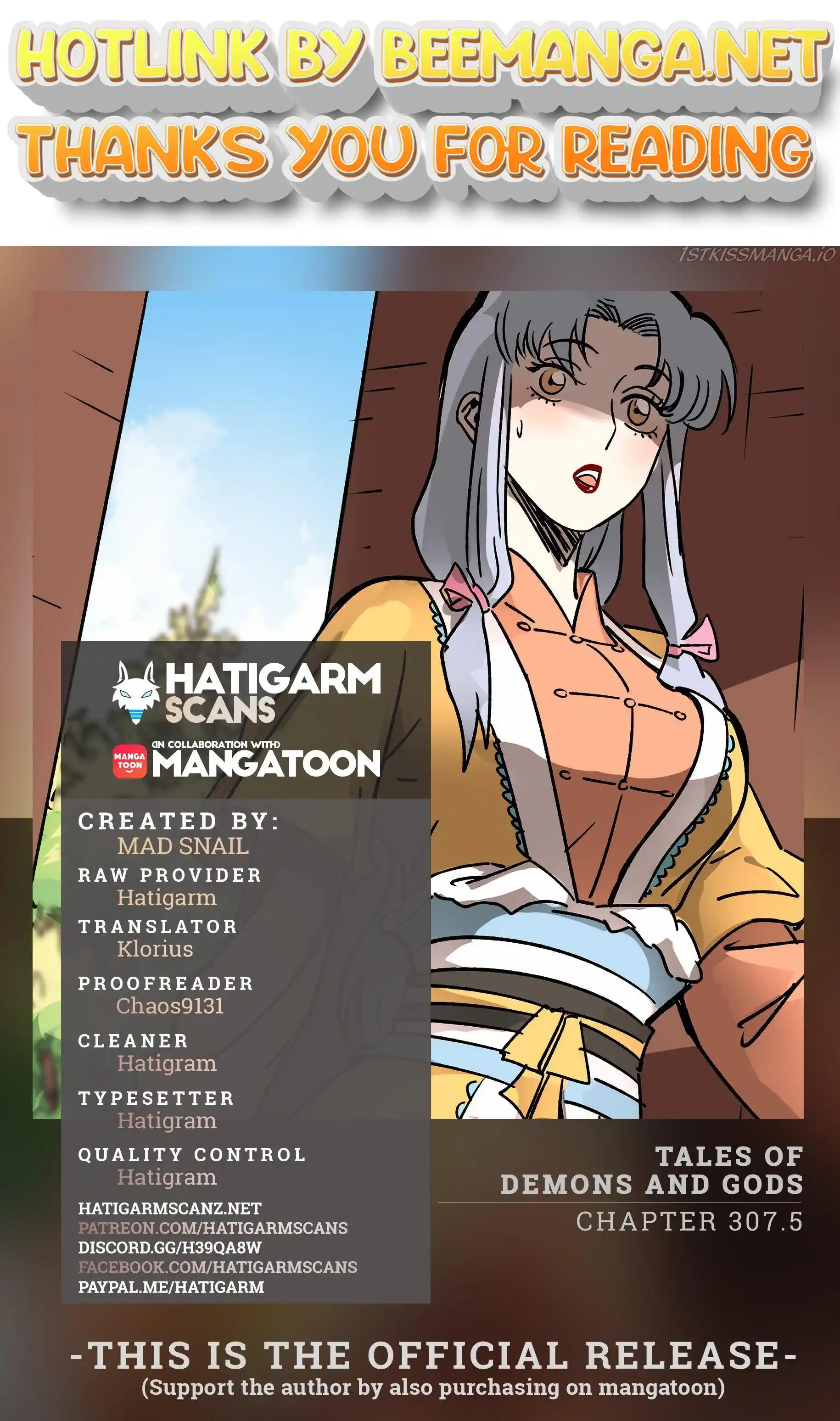 Tales of Demons and Gods Manhua Chapter 307.5