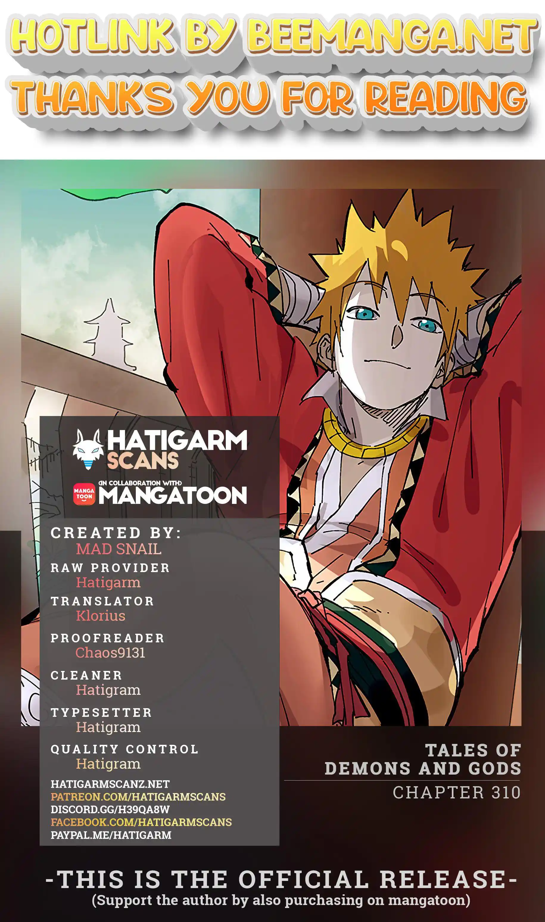 Tales of Demons and Gods Manhua Chapter 310