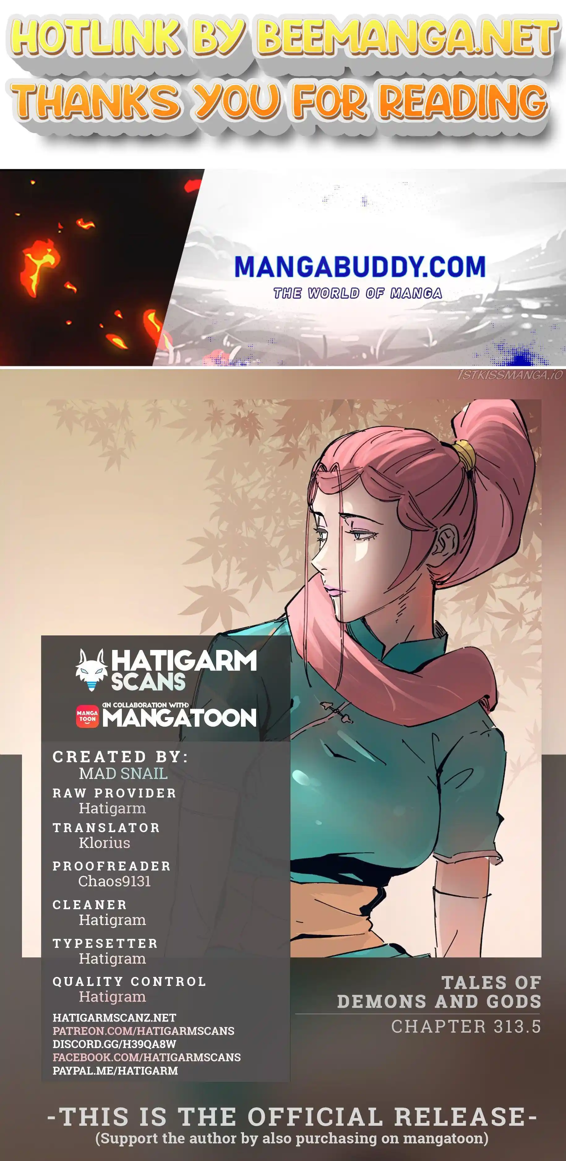 Tales of Demons and Gods Manhua Chapter 313.5