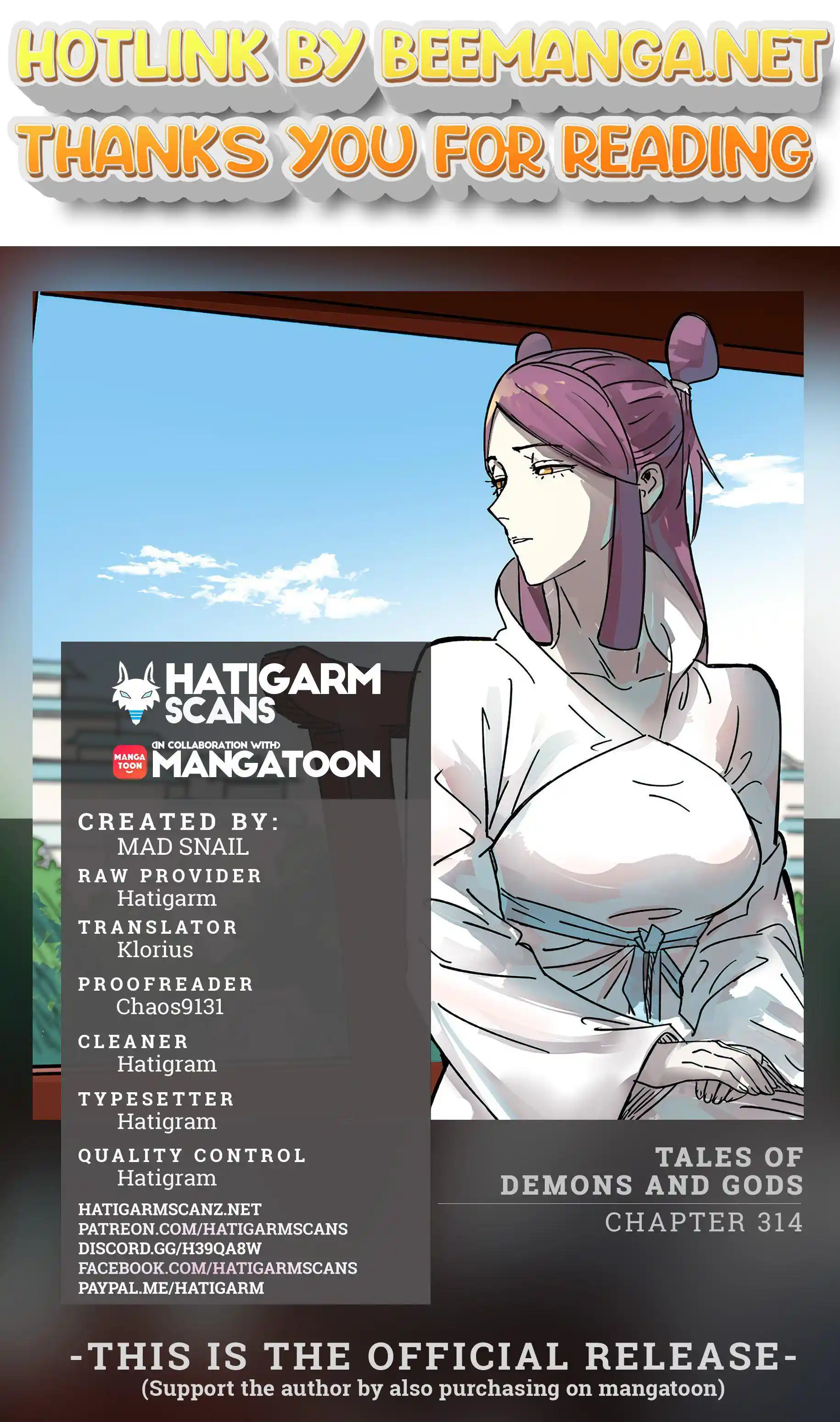 Tales of Demons and Gods Manhua Chapter 314