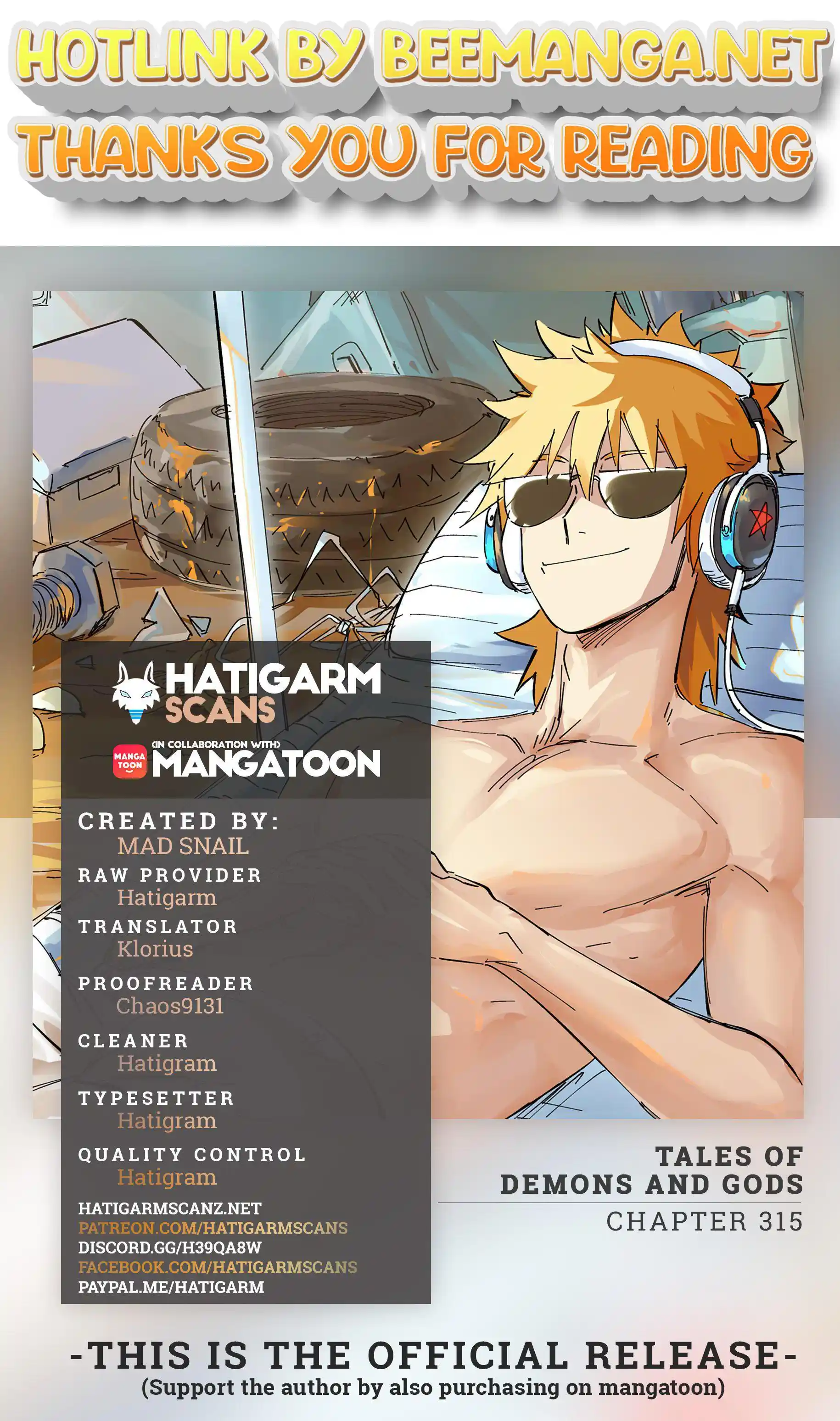 Tales of Demons and Gods Manhua Chapter 315