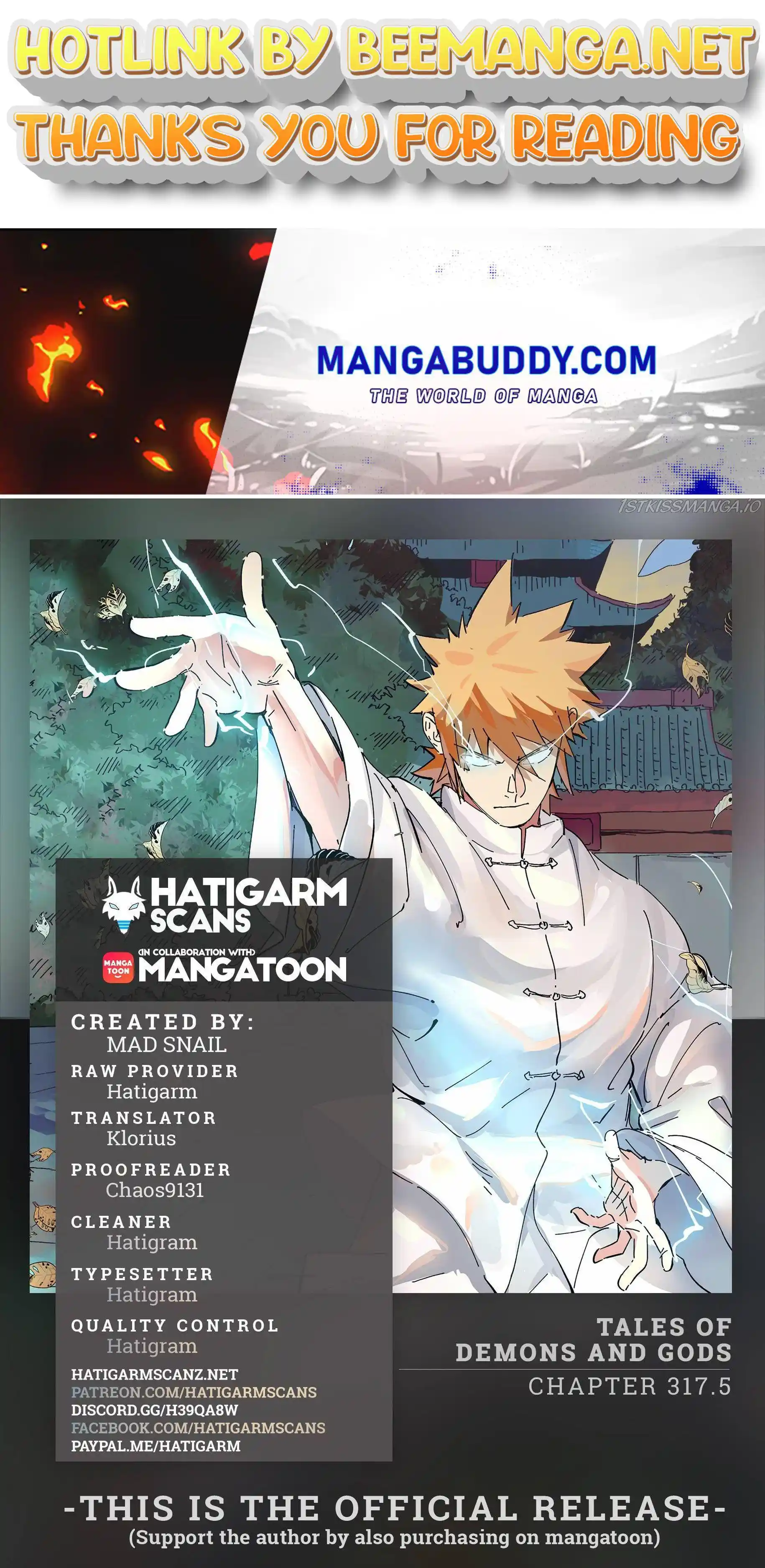 Tales of Demons and Gods Manhua Chapter 317.5