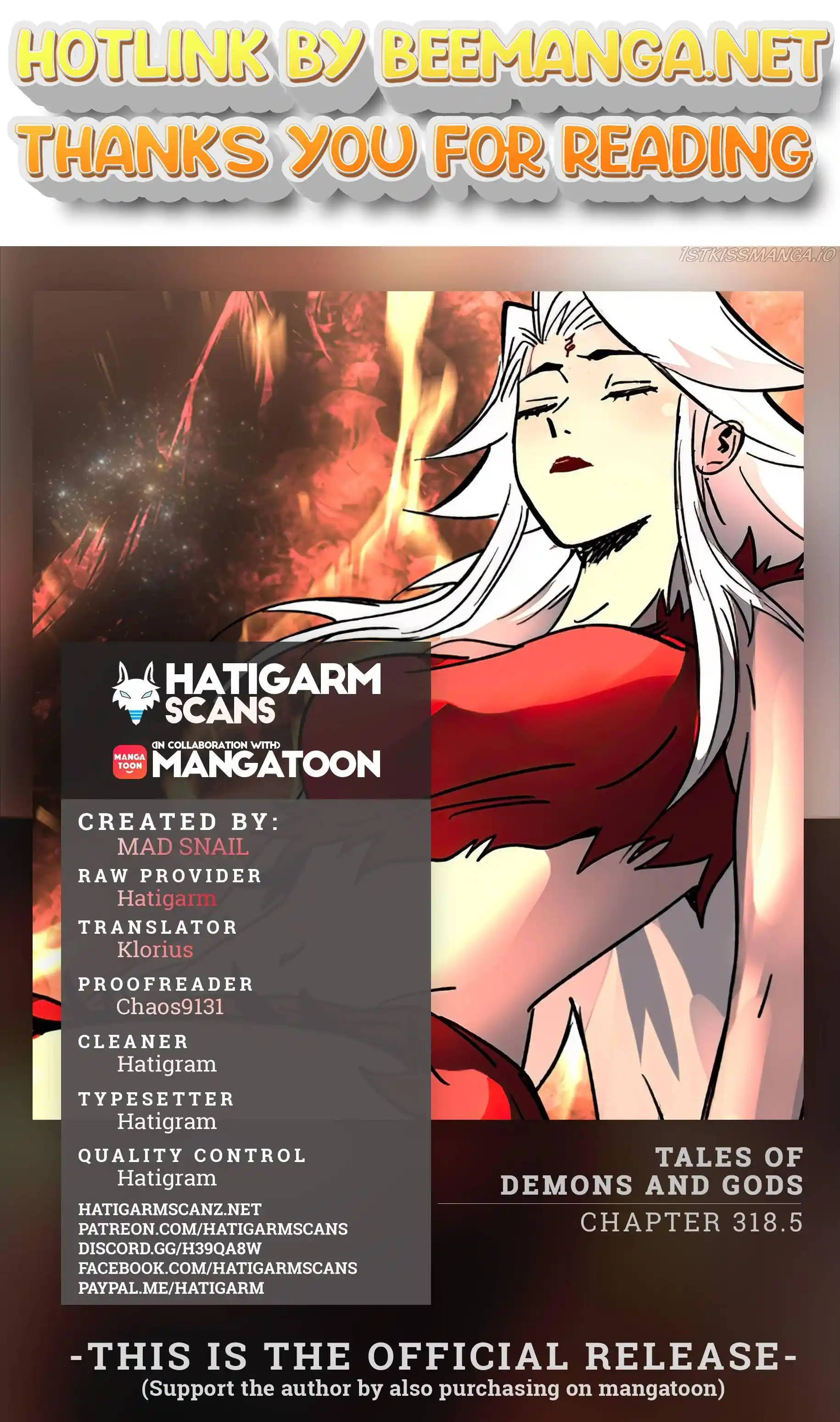 Tales of Demons and Gods Manhua Chapter 318.5