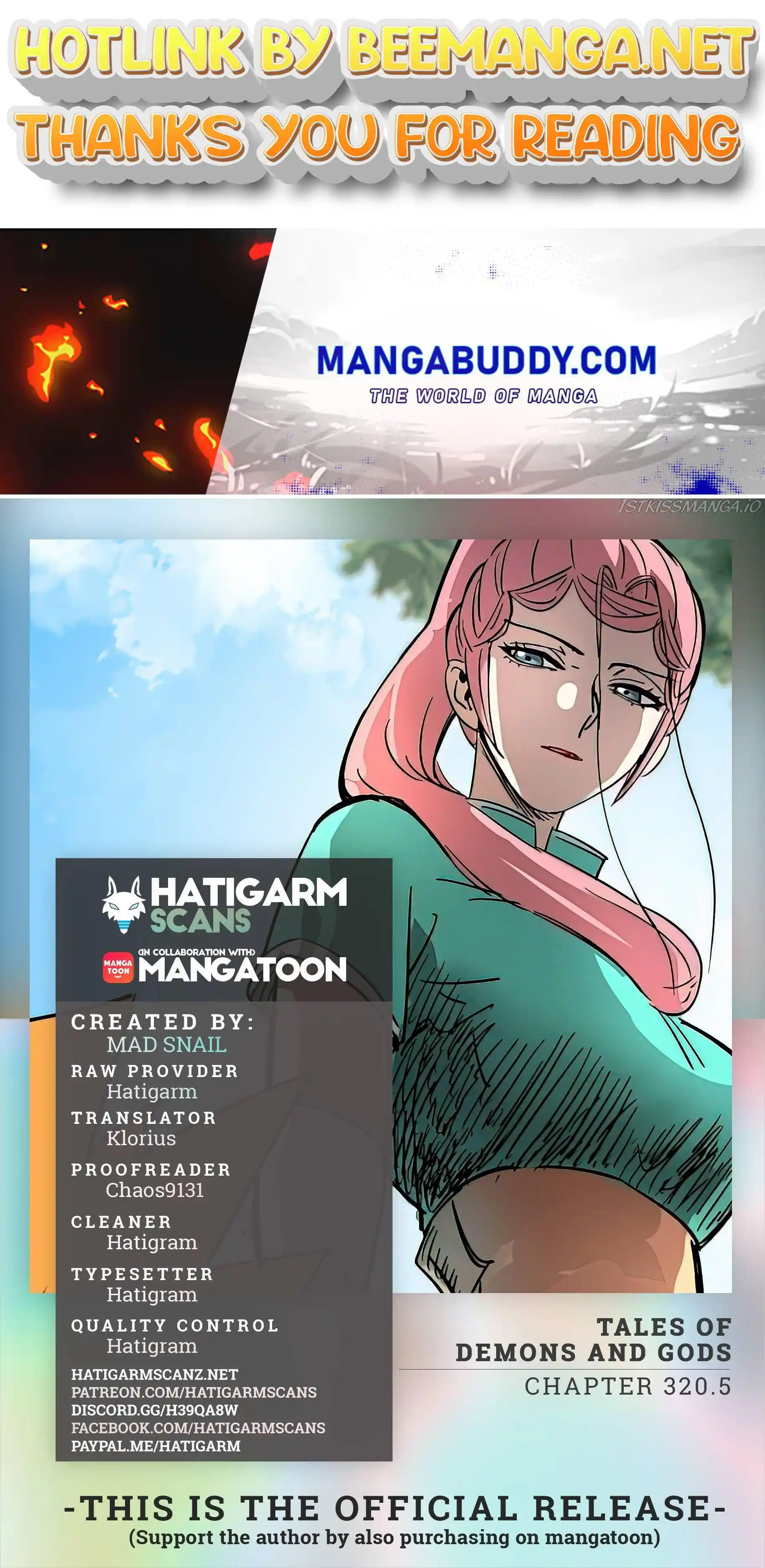 Tales of Demons and Gods Manhua Chapter 320.5