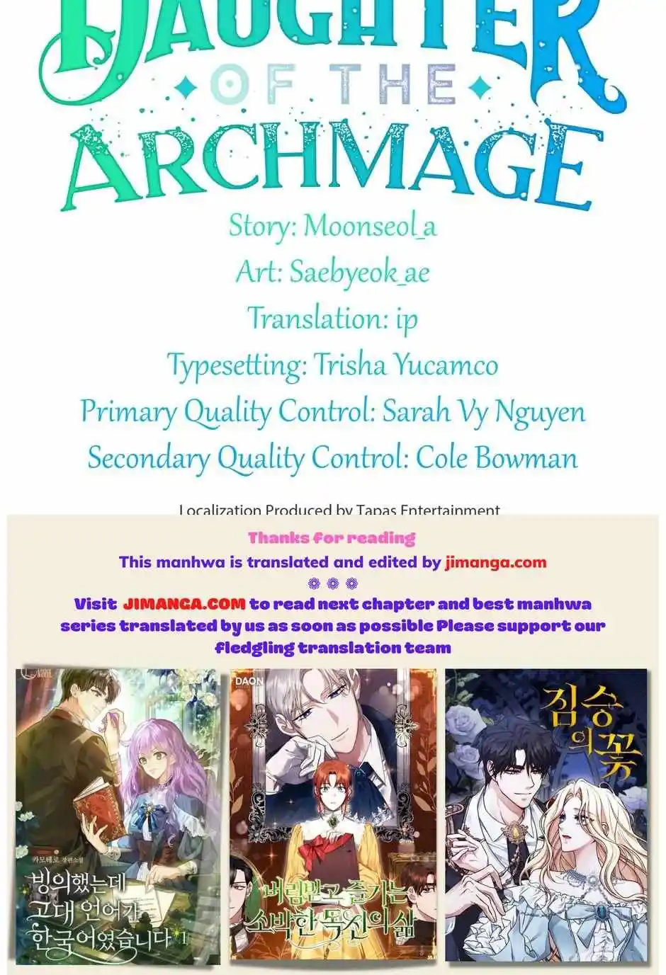 The Archmage's Daughter Chapter 167