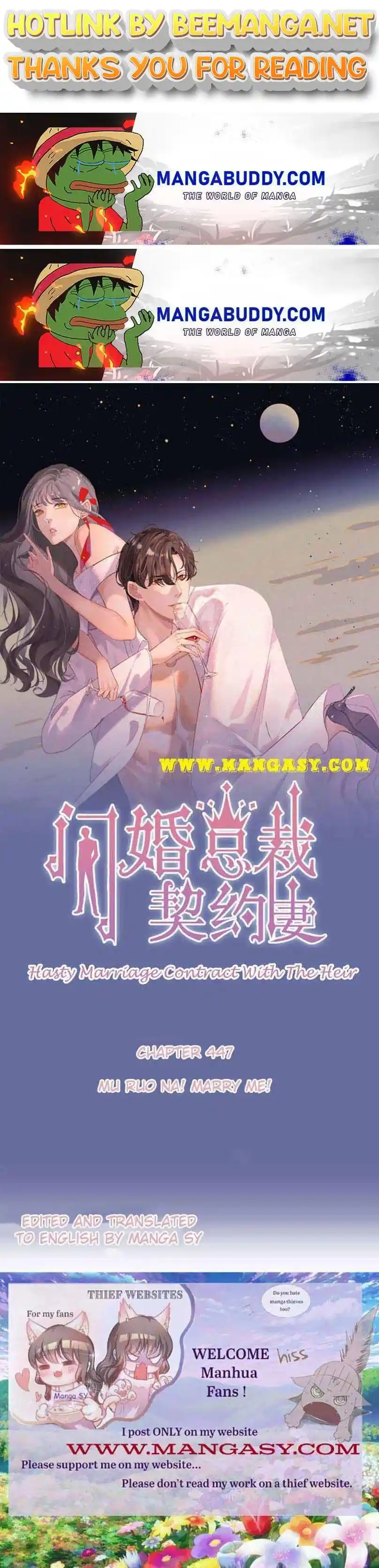 The Boss Shotgun Wedding Chapter 447