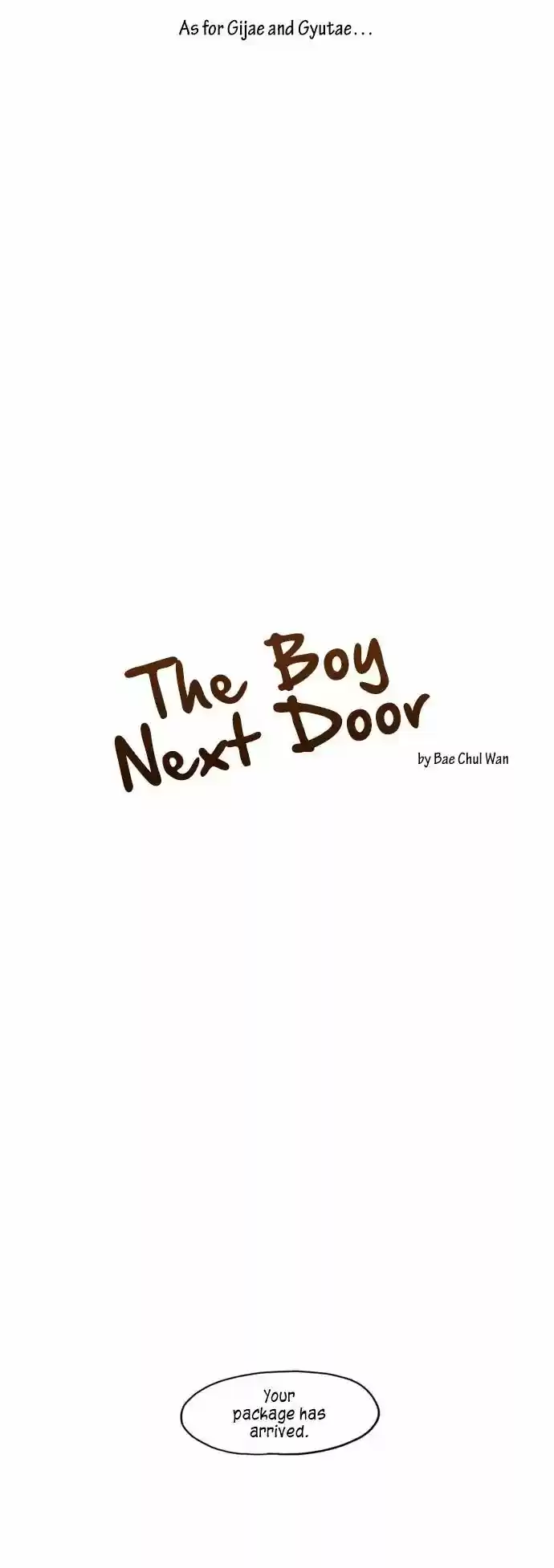 The Boy Next Door (Bae Cheol Wan) Chapter 4