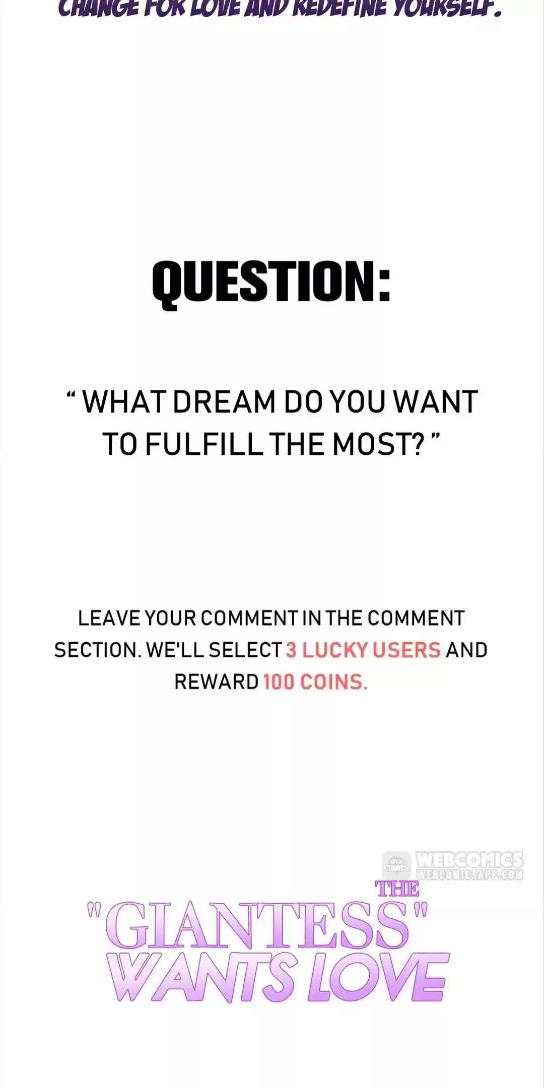 The “Giantess” Wants Love Chapter 0