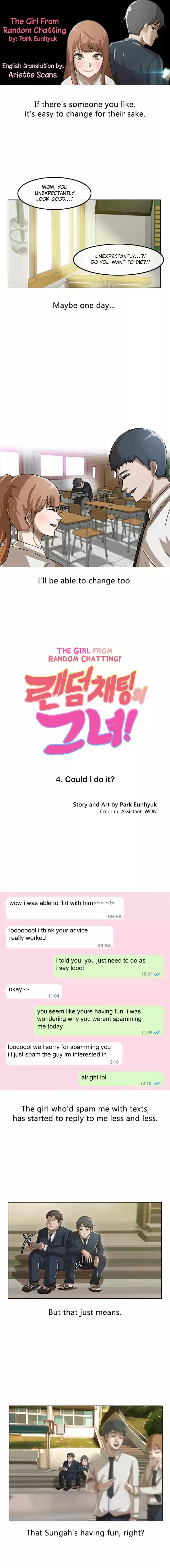 The Girl from Random Chatting! Vol. 1 Ch. 4 Could I do it?
