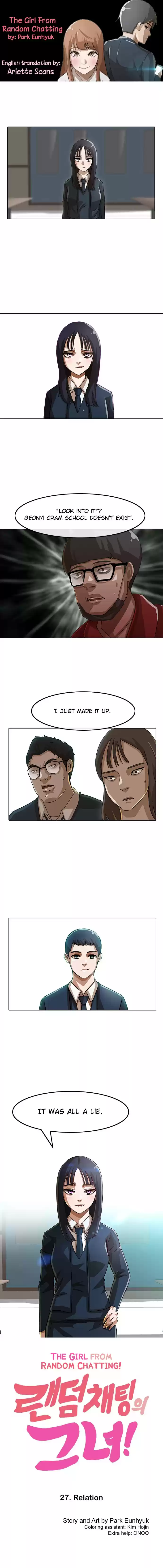 The Girl from Random Chatting! Vol. 2 Ch. 27 Relation