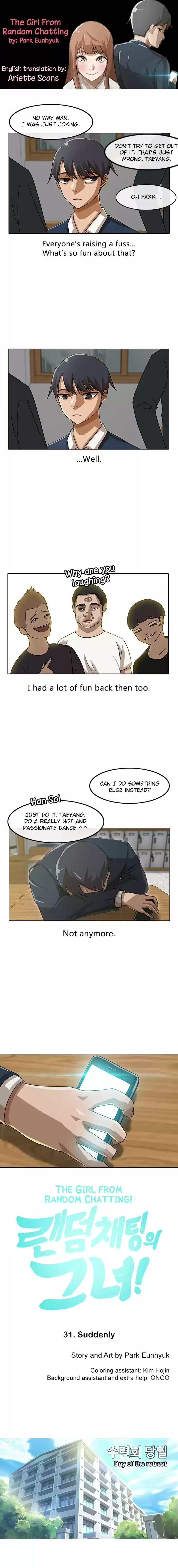 The Girl from Random Chatting! Vol. 3 Ch. 31 Suddenly