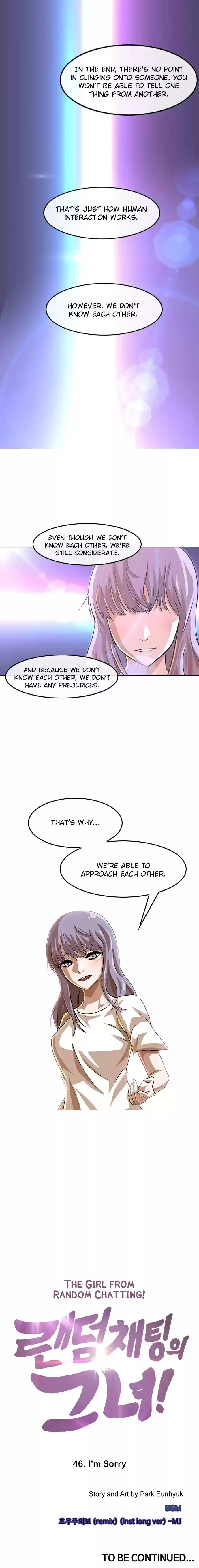 The Girl from Random Chatting! Vol. 4 Ch. 46 I'm Sorry